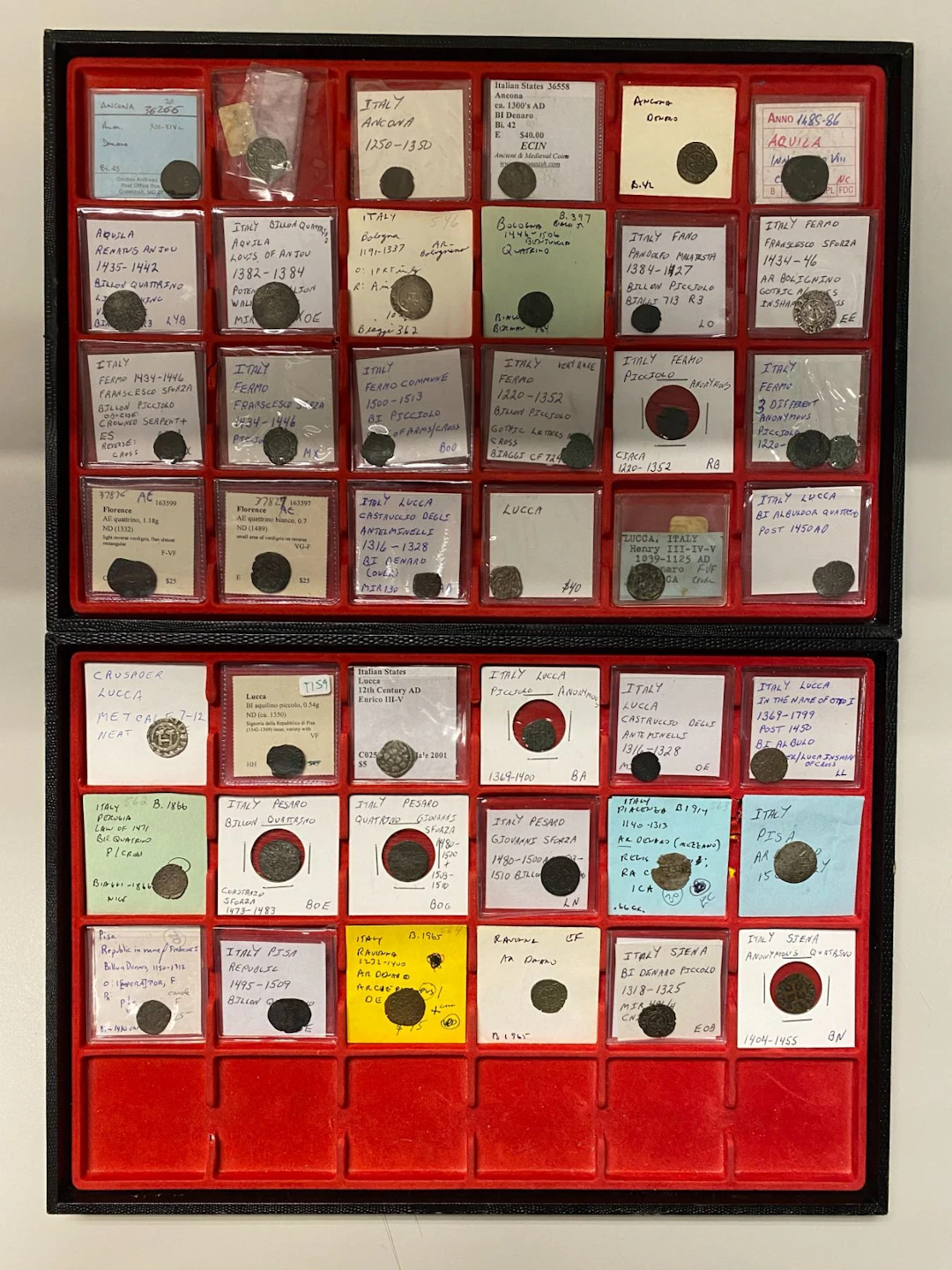 ITALY: STATES: LOT of 44 coins
