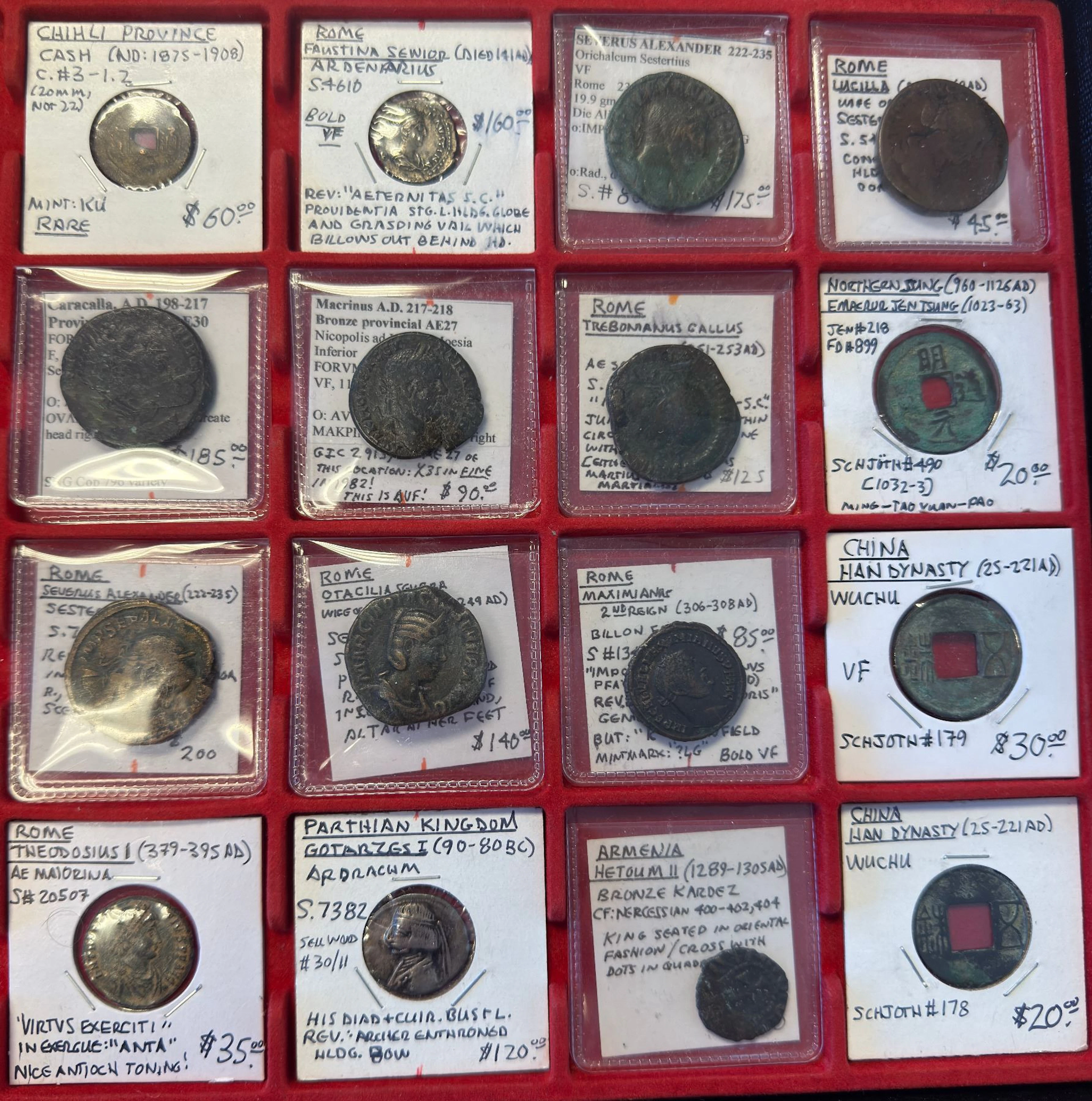 ROMAN EMPIRE: LOT of 16 coins