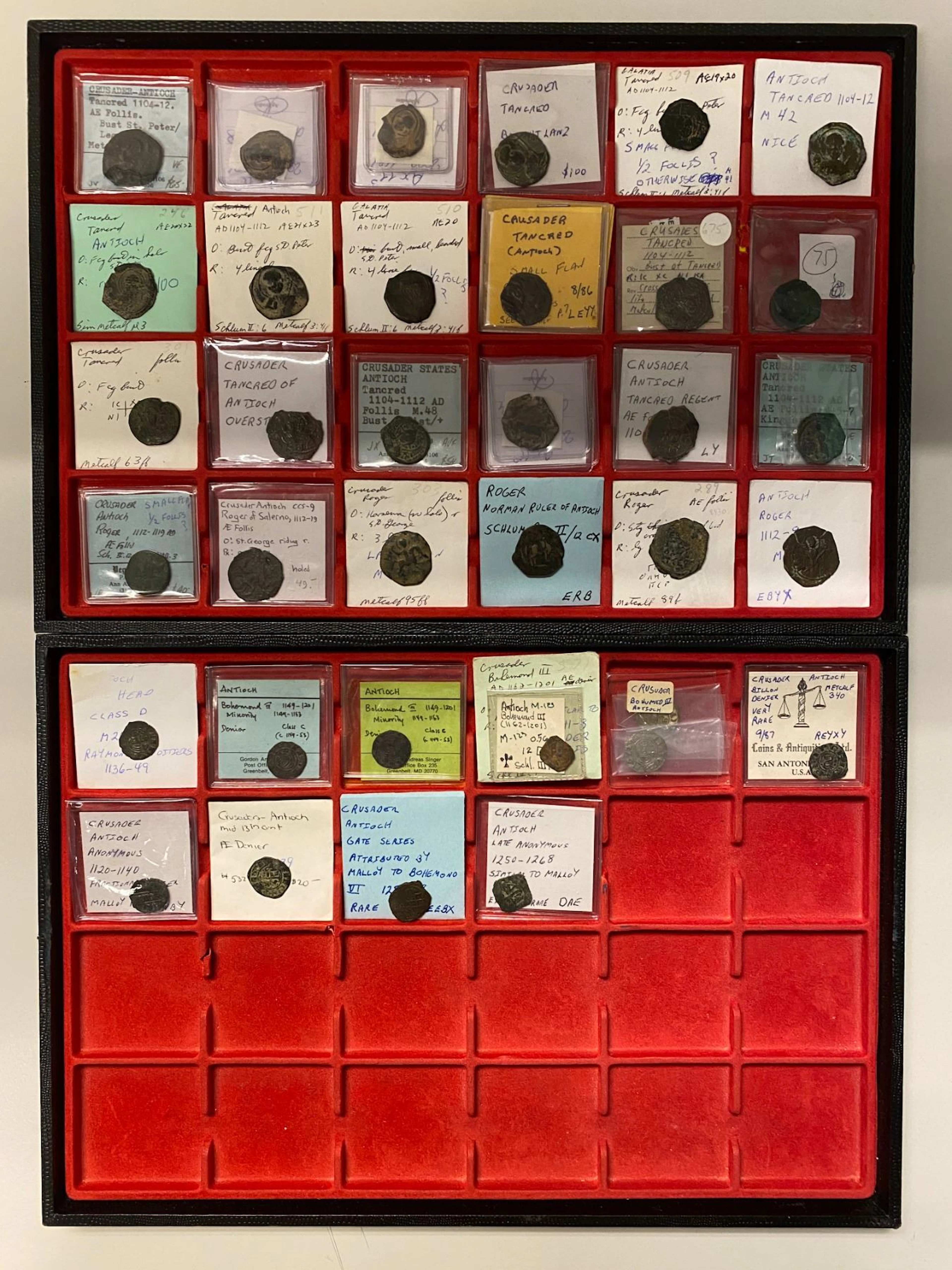 CRUSADER KINGDOMS: Principality of Antioch, LOT of 34 coins