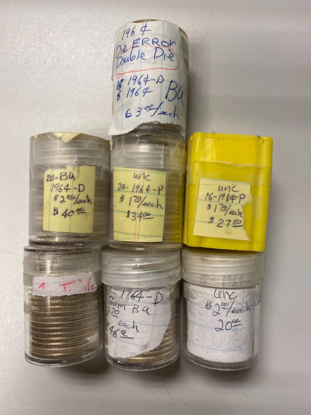 UNITED STATES: LOT of 124 silver coins