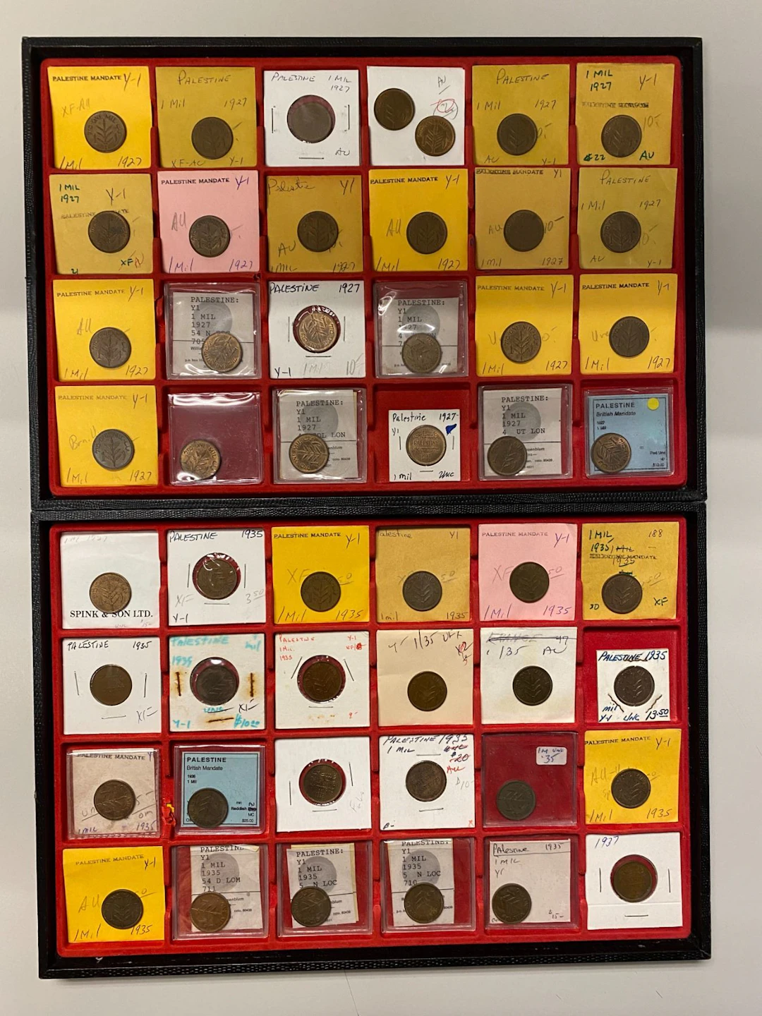PALESTINE: LOT of 86 coins