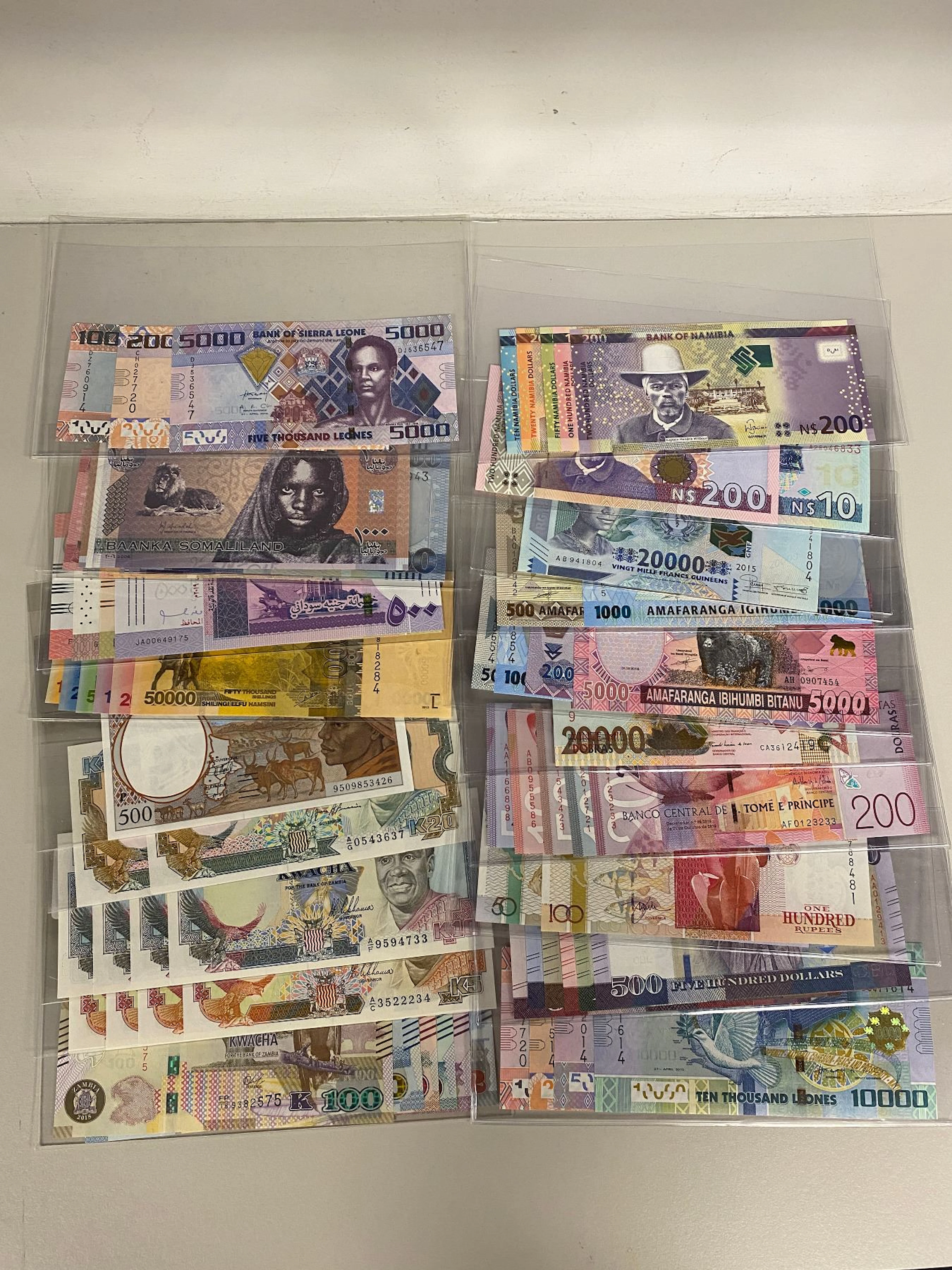 AFRICA: LOT of 69 notes