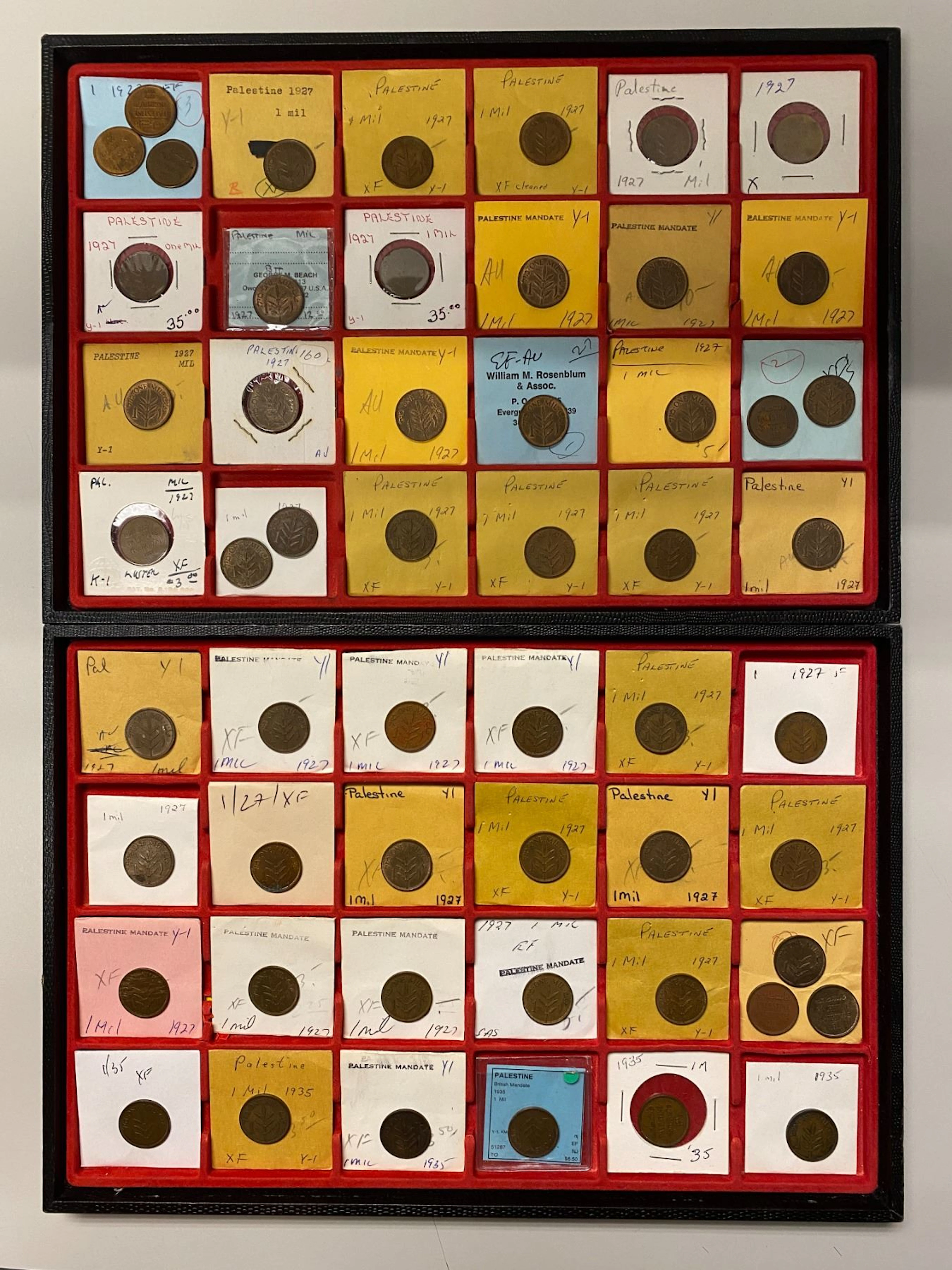 PALESTINE: LOT of 101 coins