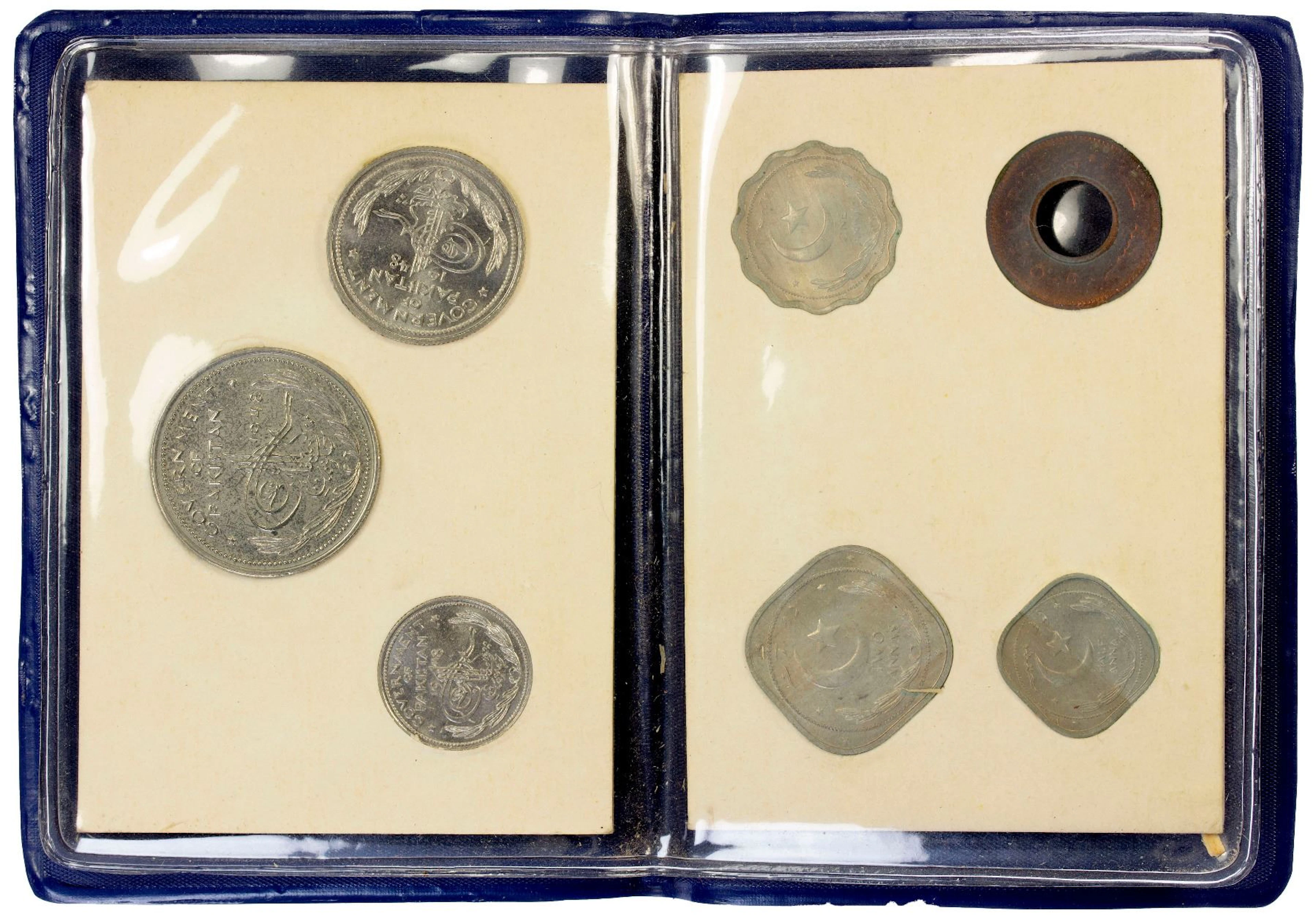 PAKISTAN: Islamic Republic, 7-coin mint set, 1948