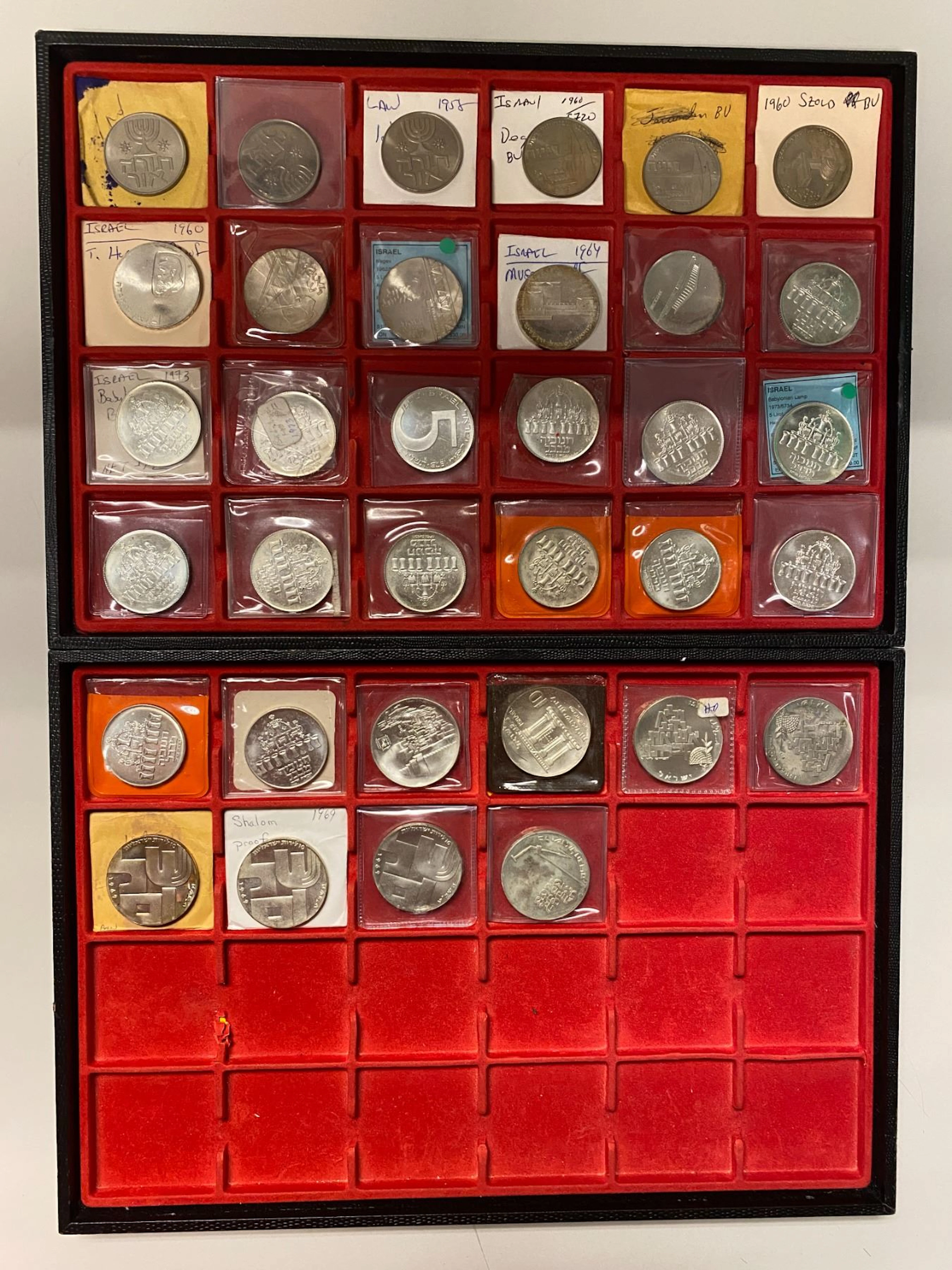 ISRAEL: Republic, LOT of 34 coins