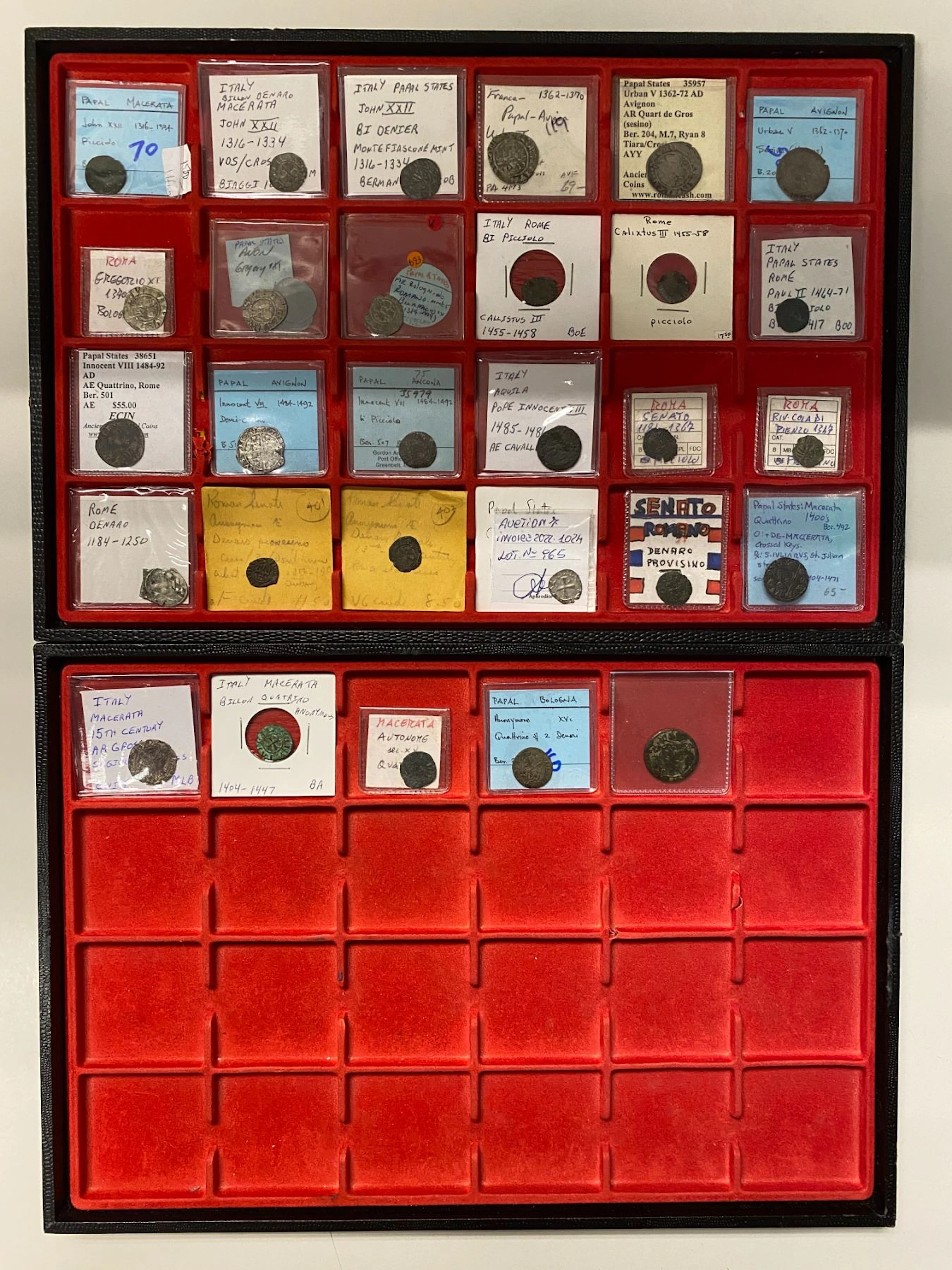 ITALY: PAPAL STATES: LOT of 29 coins