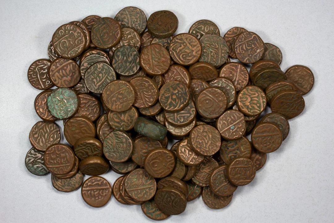 INDIA: JODHPUR: LOT of 116 hammered coppers