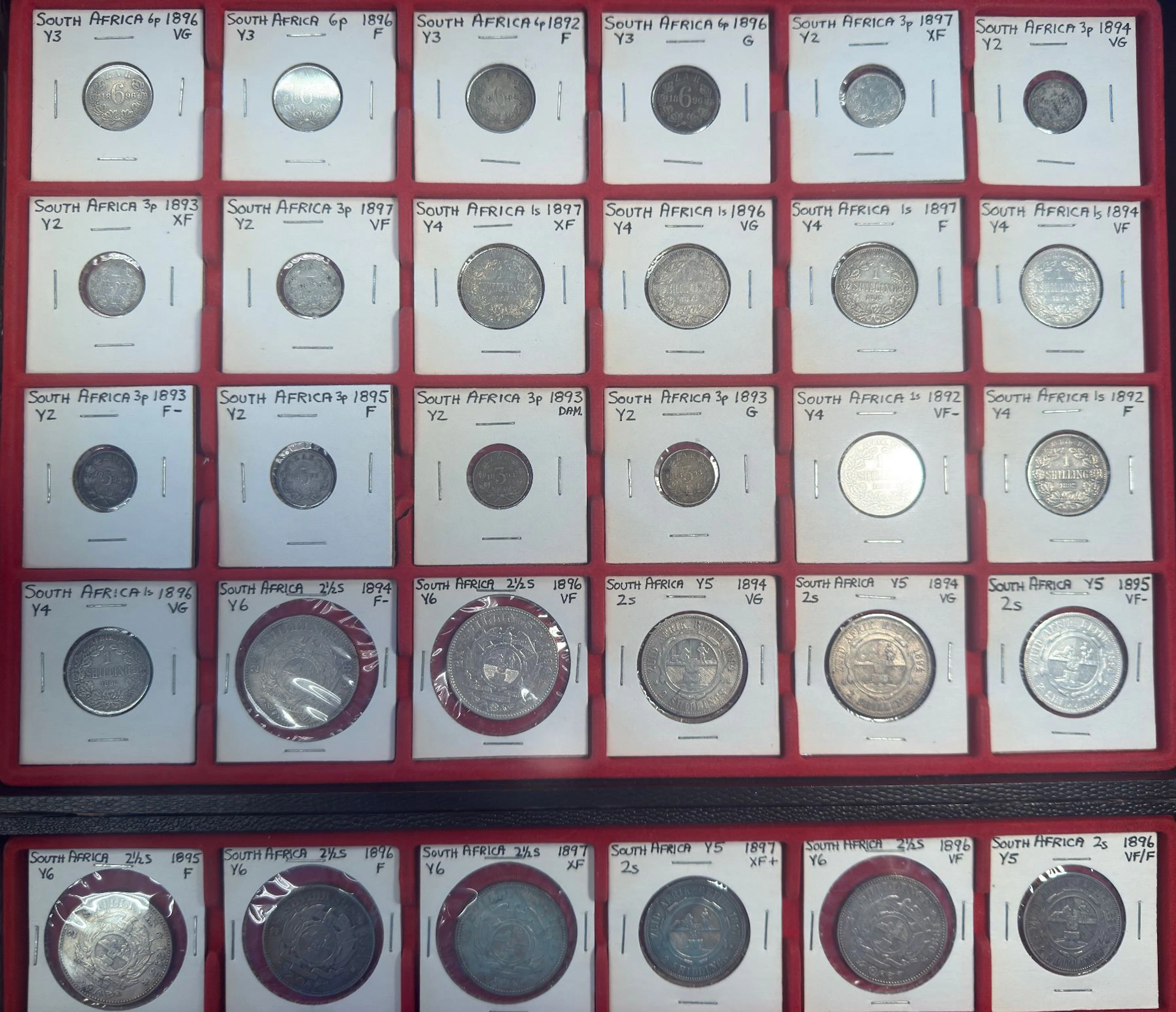 SOUTH AFRICA: LOT of 30 coins