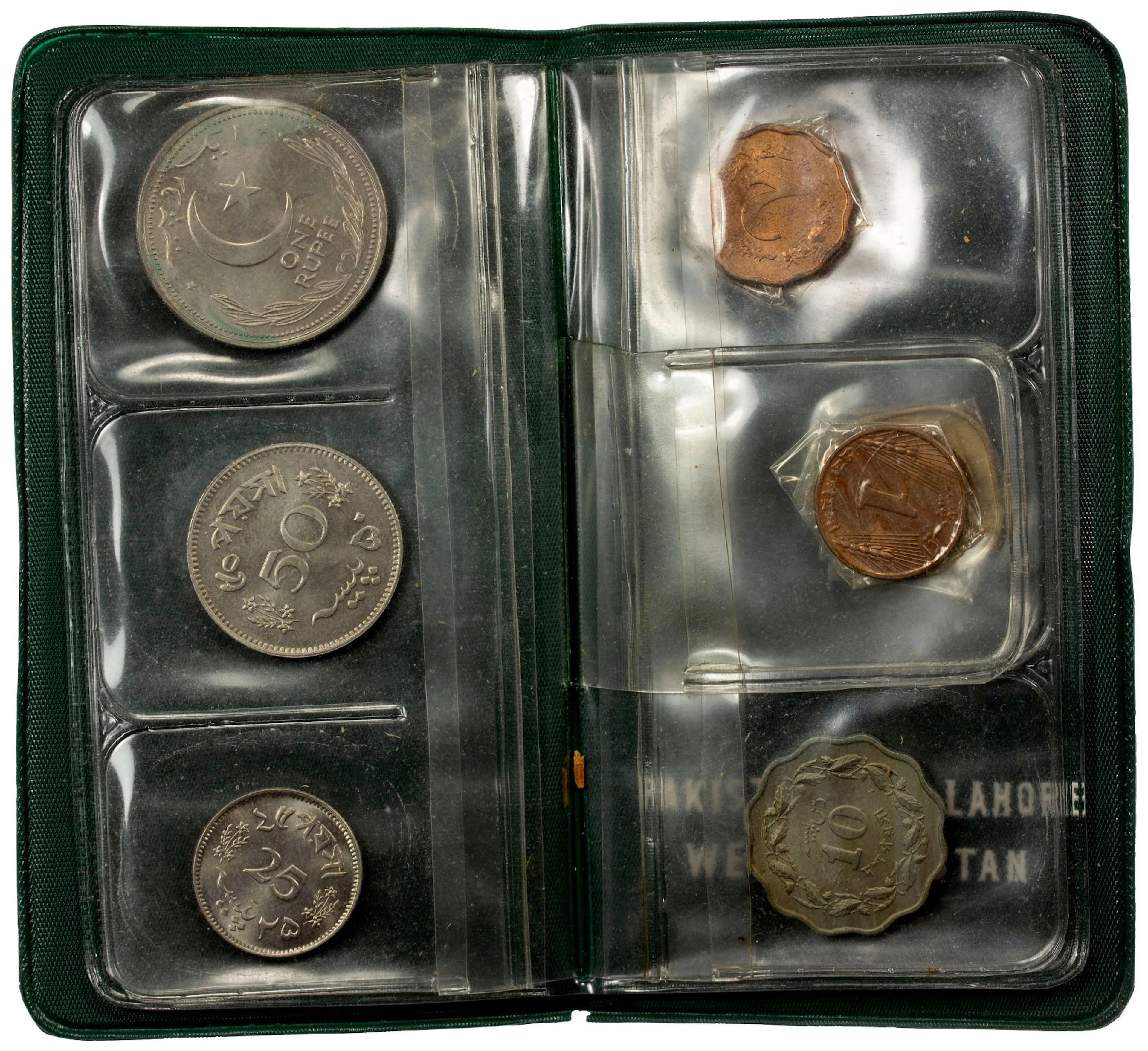 PAKISTAN: Islamic Republic, 7-coin mint set, 1948/64