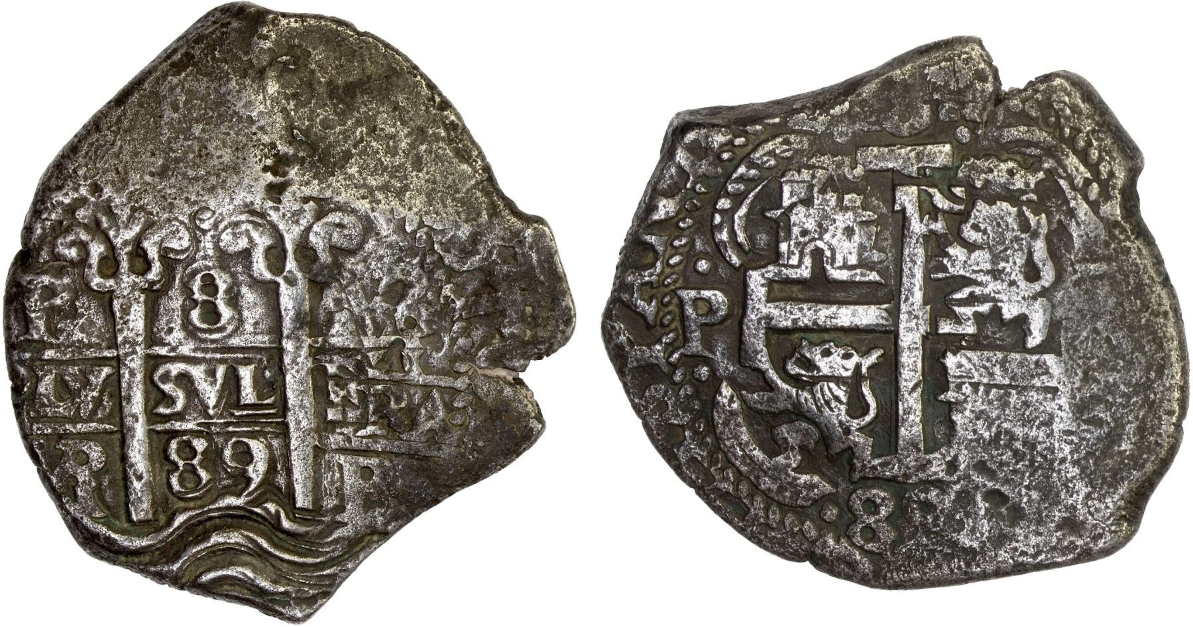 BOLIVIA: Carlos II, 1665-1700, AR 8 reales (25.40g), Potosí (16)89-P, VF