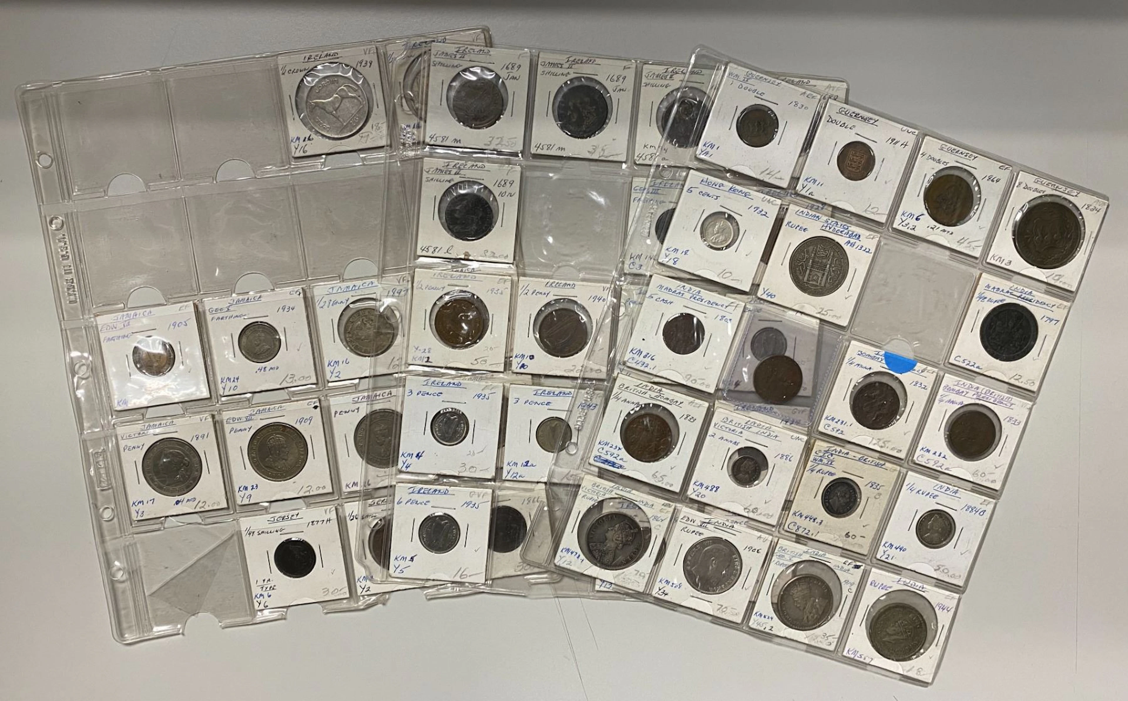 BRITISH COMMONWEALTH & RELATED: LOT of 49 coins