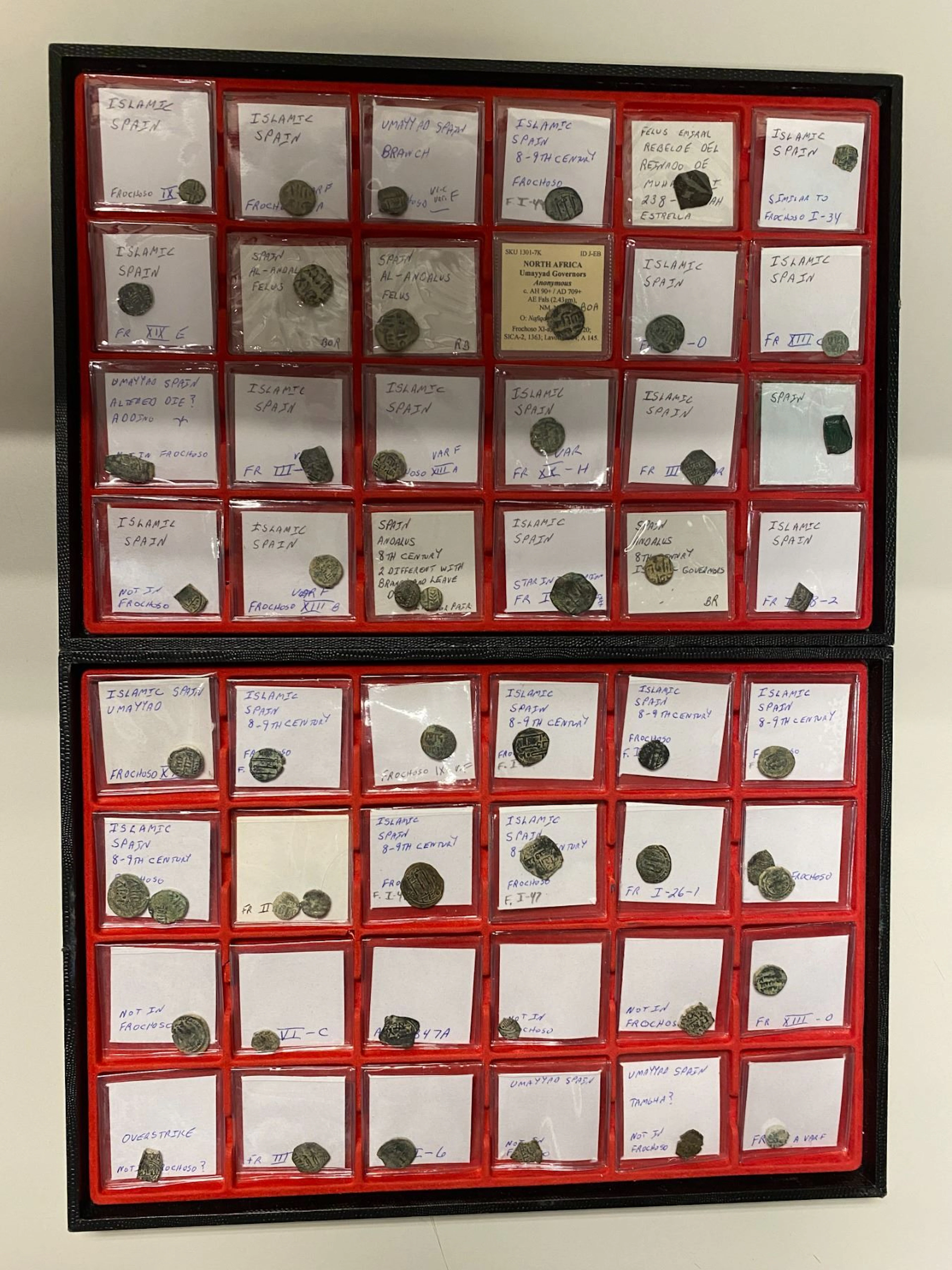 EARLY ISLAMIC: MEDIEVAL ISLAMIC SPAIN: LOT of 75 coins