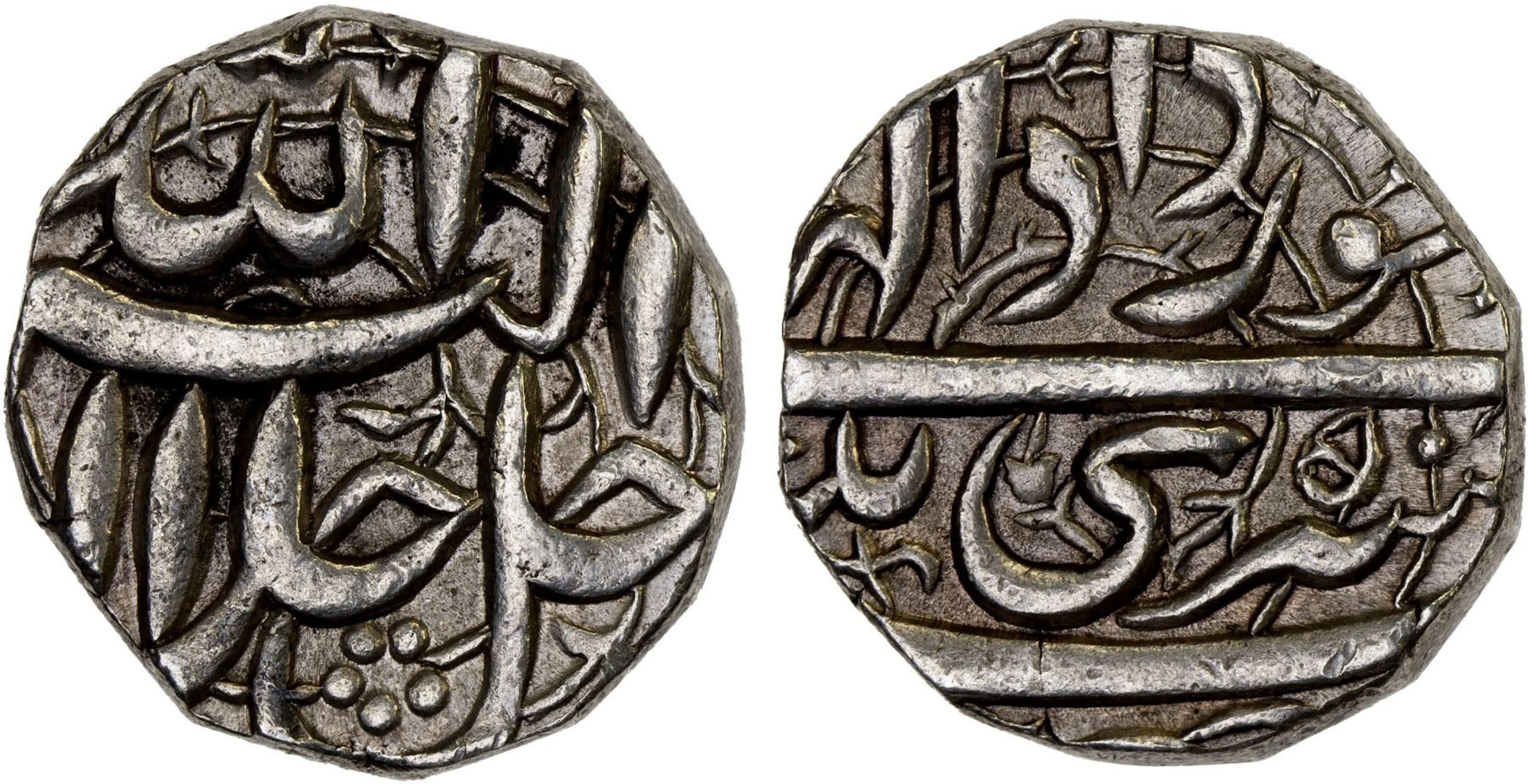 MUGHAL: Akbar I, 1556-1605, AR rupee (11.39g), Srinagar, IE50, XF-AU