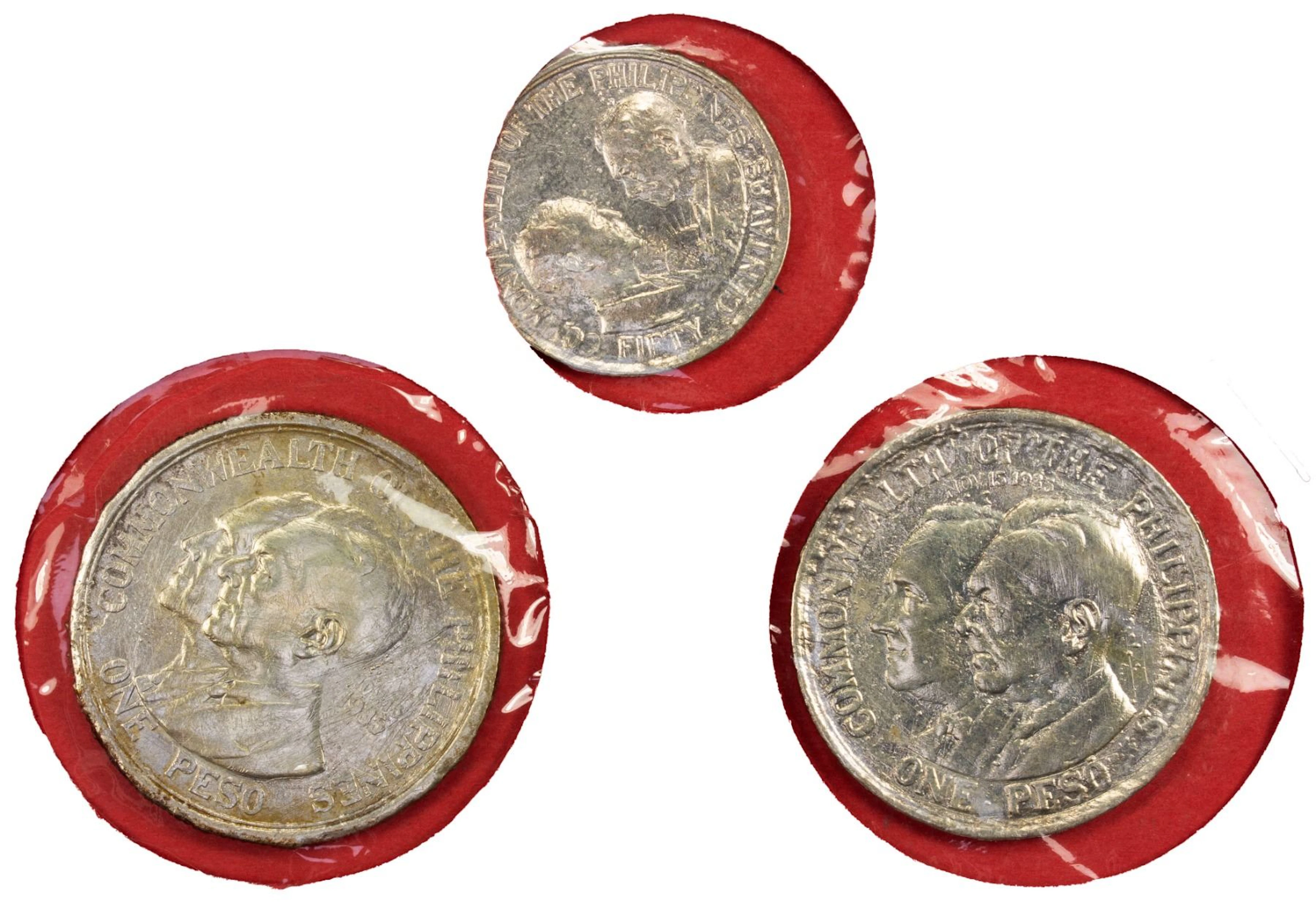 PHILIPPINES: U.S. Territory, 3-coin set, 1936-M