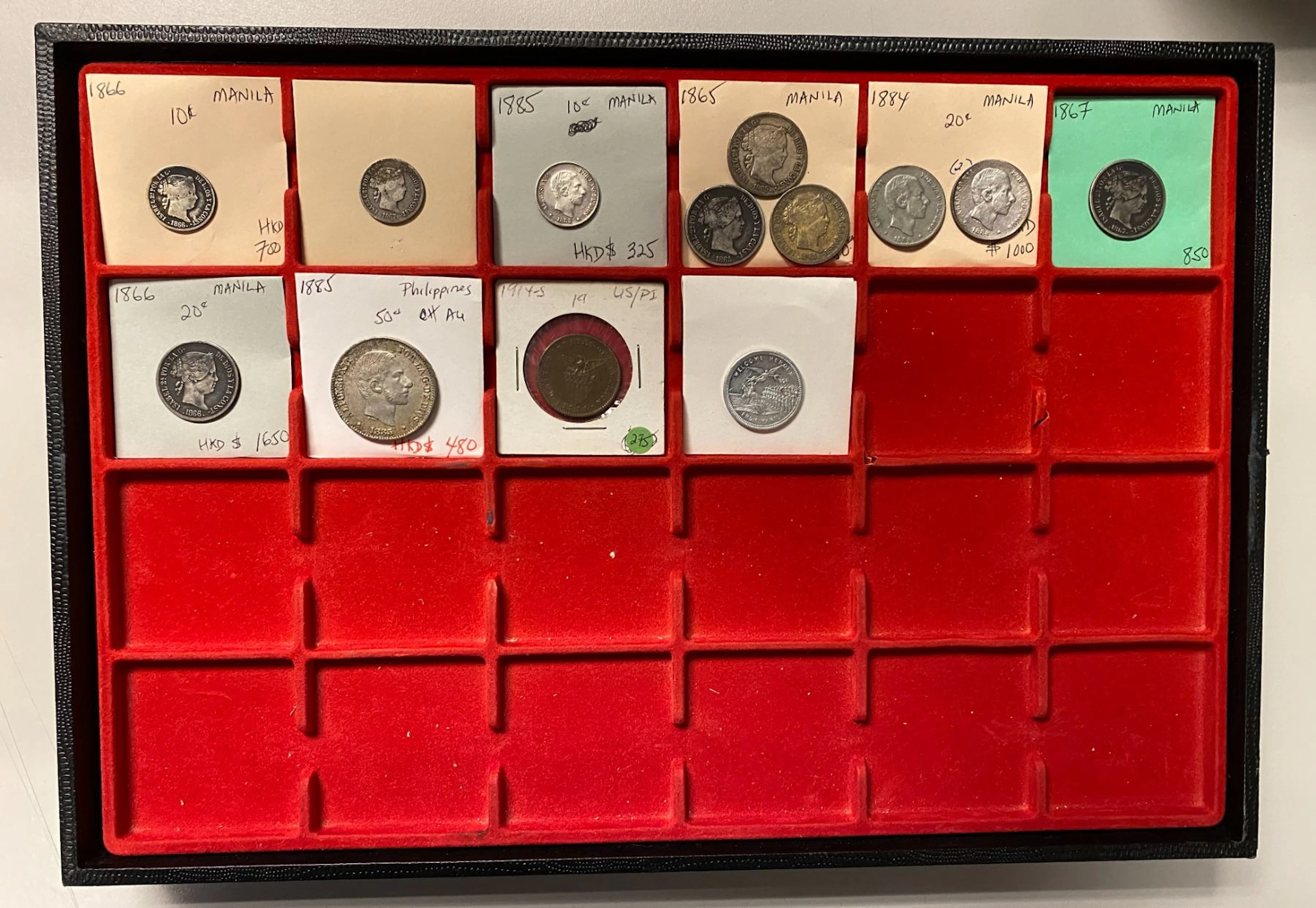 PHILIPPINES: LOT of 13 coins and tokens