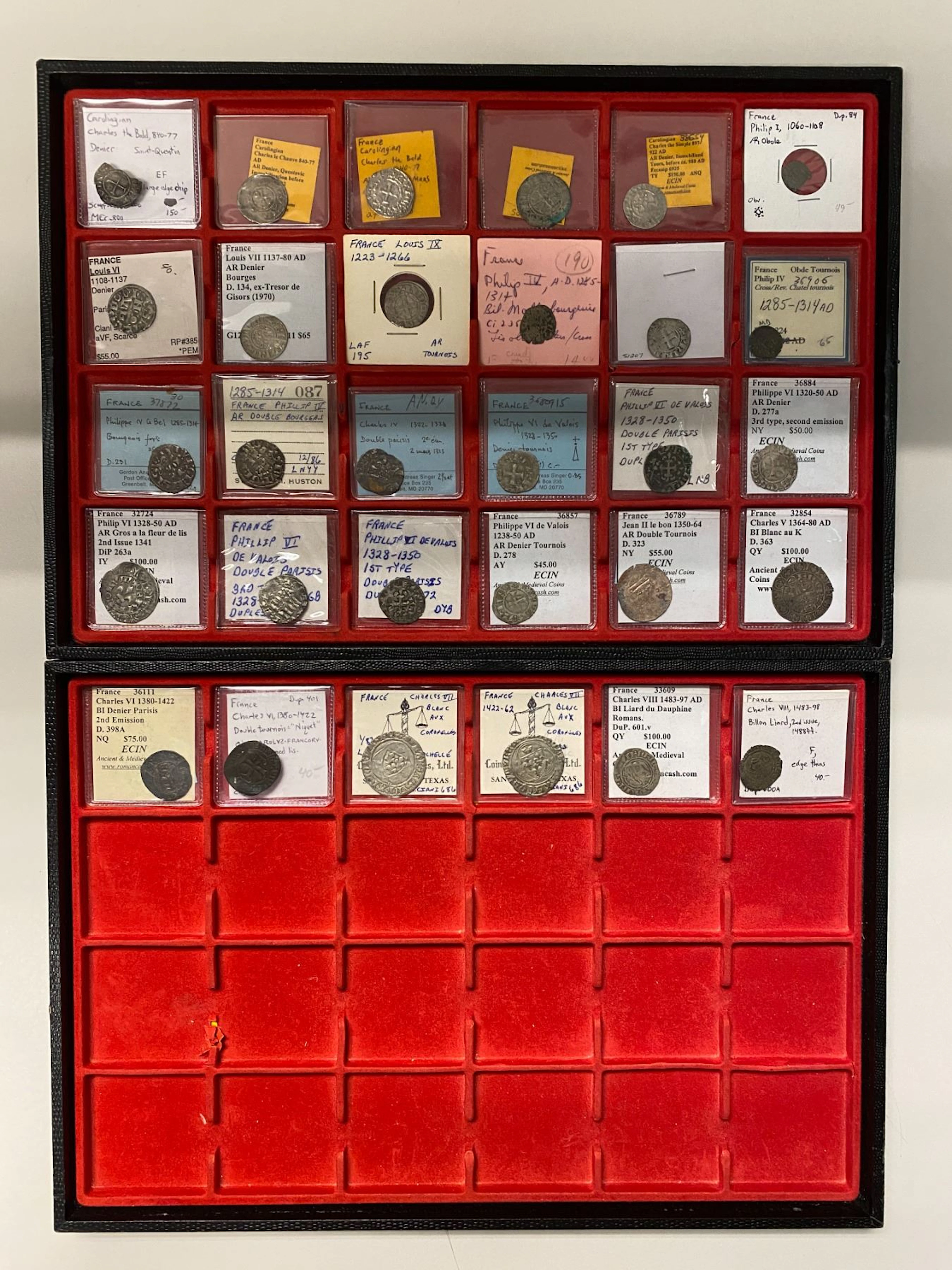 FRANCE: LOT of 30 hammered coins