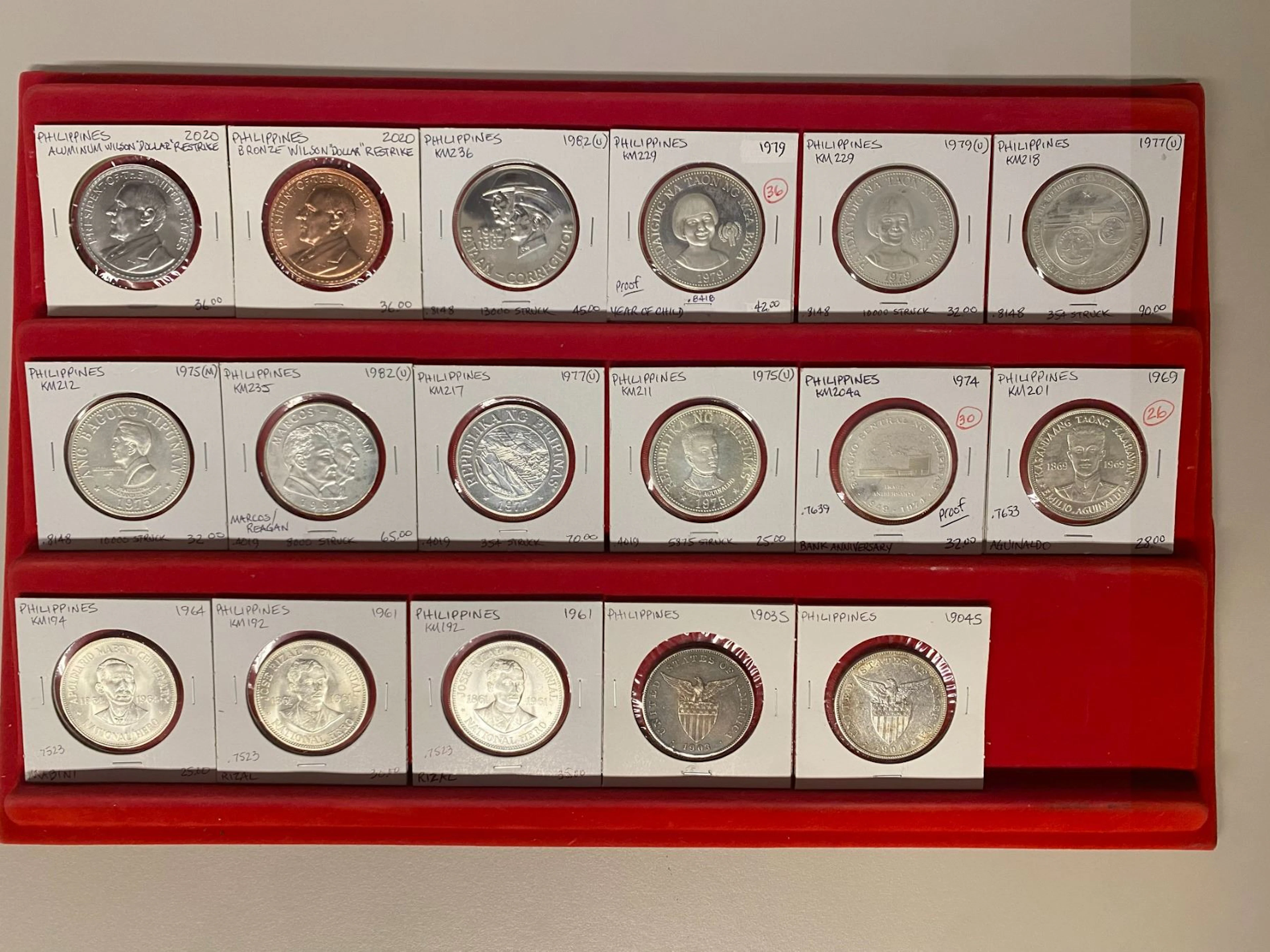 PHILIPPINES: LOT of 17 coins