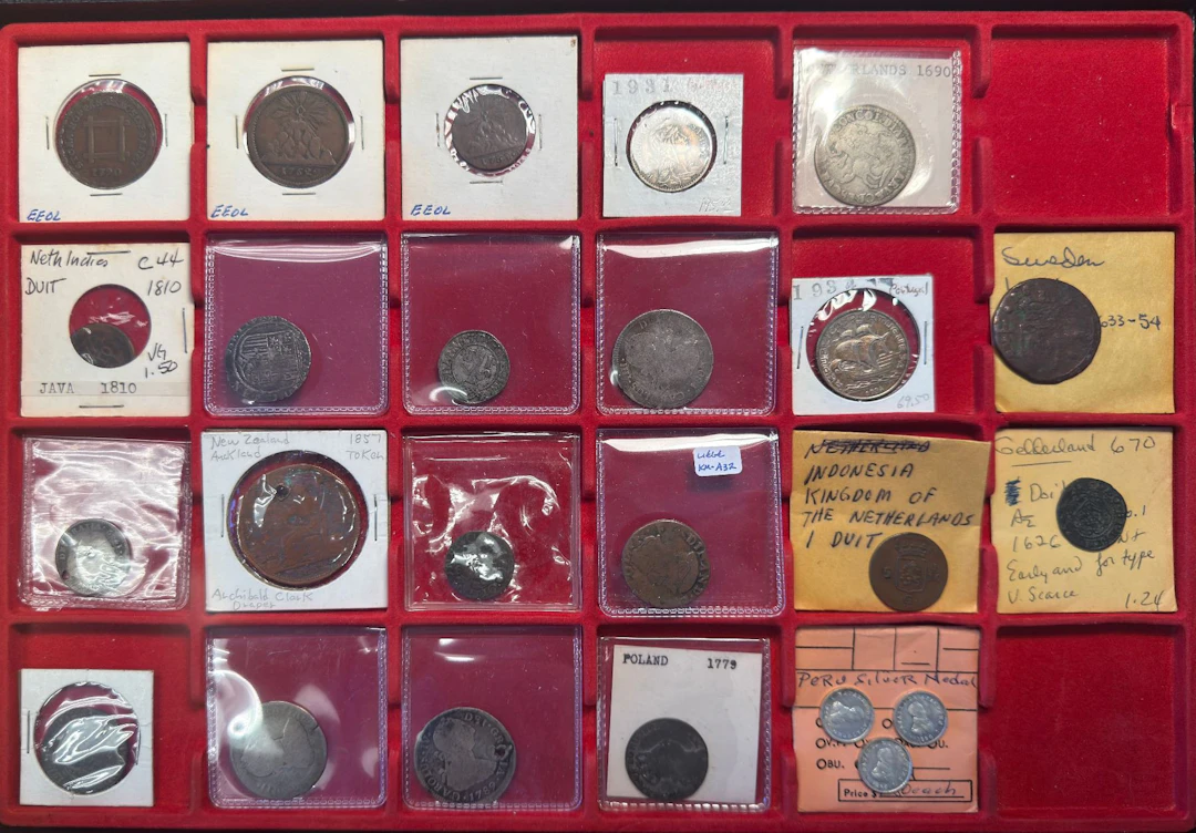 WORLDWIDE: LOT of 24 coins, tokens, and medals