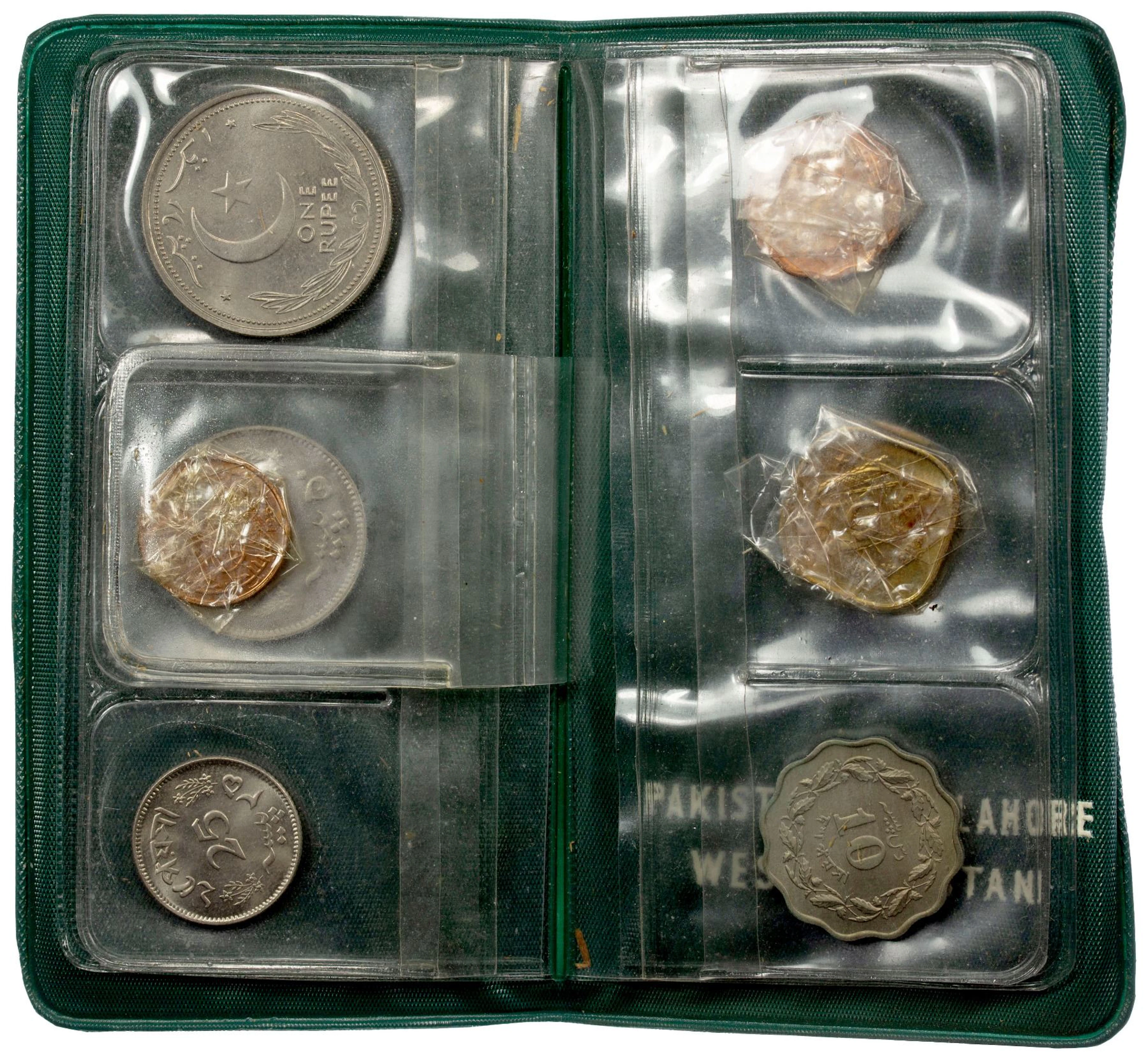 PAKISTAN: Islamic Republic, 7-coin mint set, 1948/64