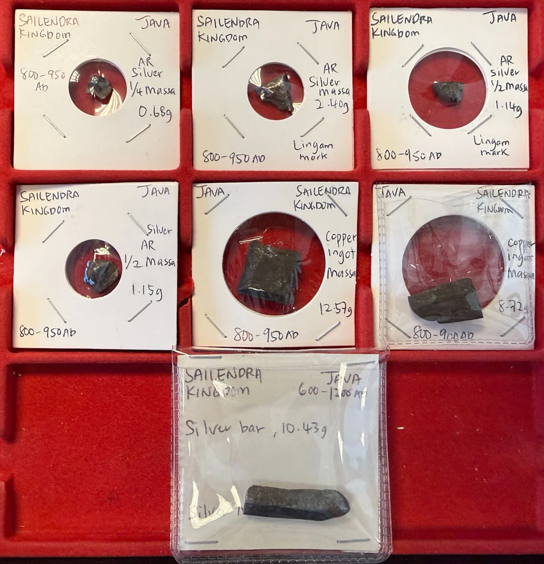 INDONESIA: JAVA: LOT of 7 pre-Islamic ingots