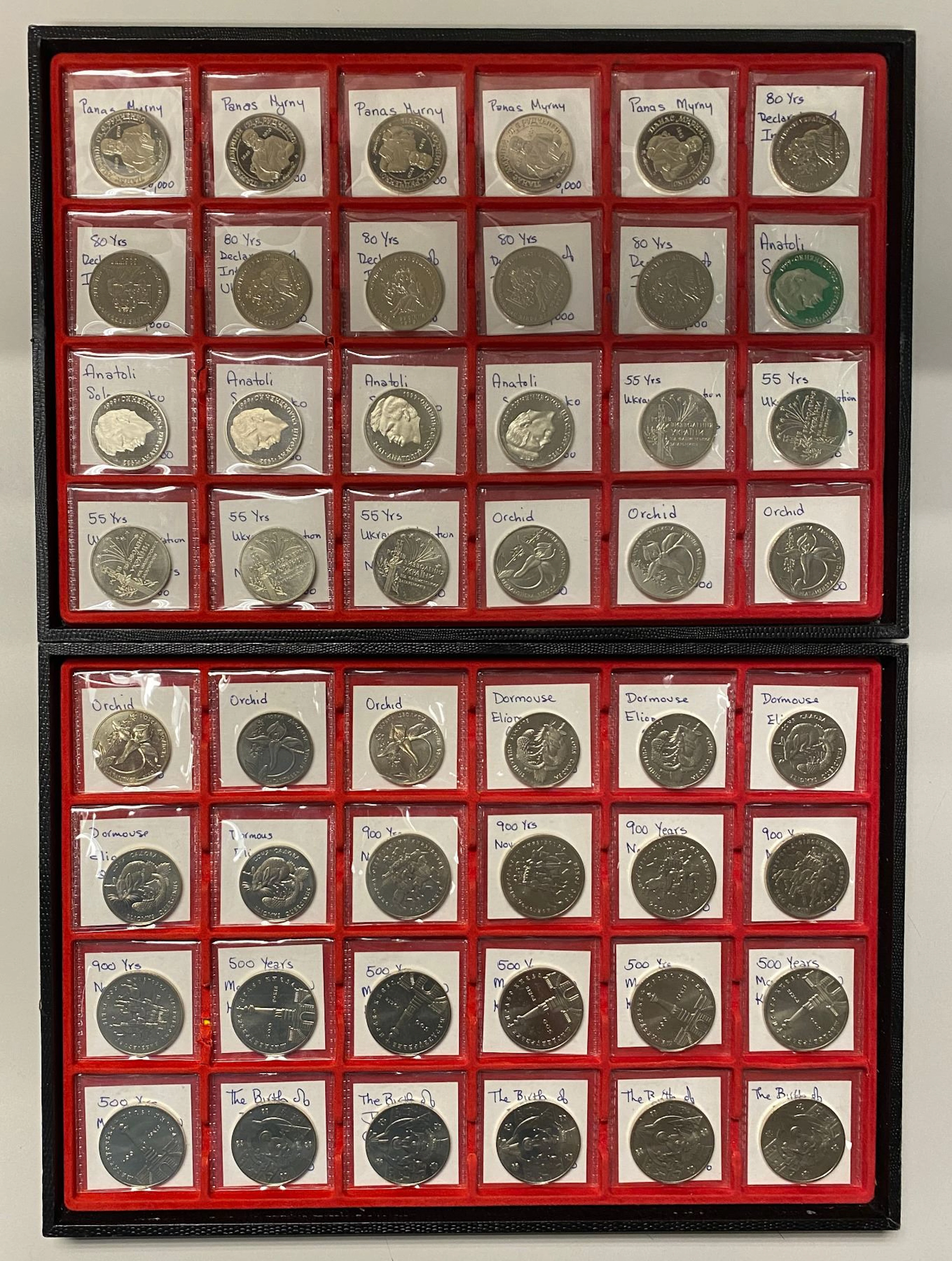 UKRAINE: LOT of 49 coins