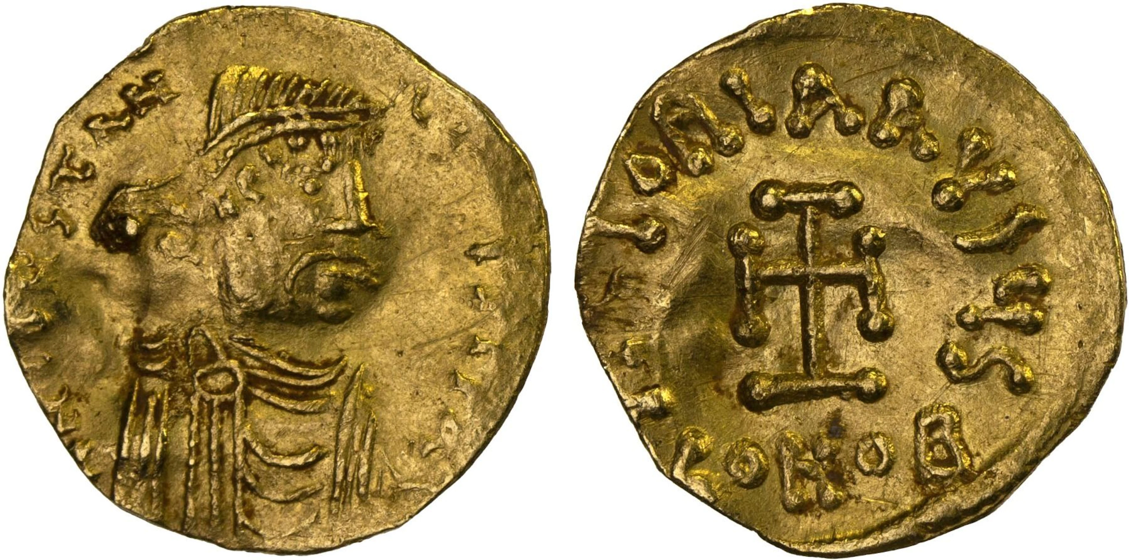 BYZANTINE EMPIRE: Constans II, 641-668, AV tremissis (1.39g), Constantinople