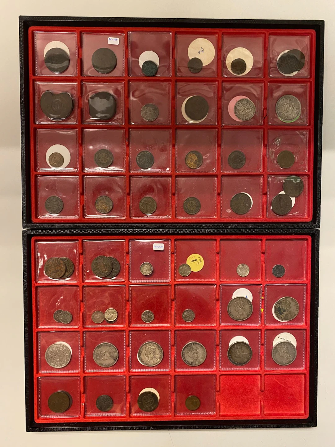 INDIA & RELATED: LOT of 55 coins