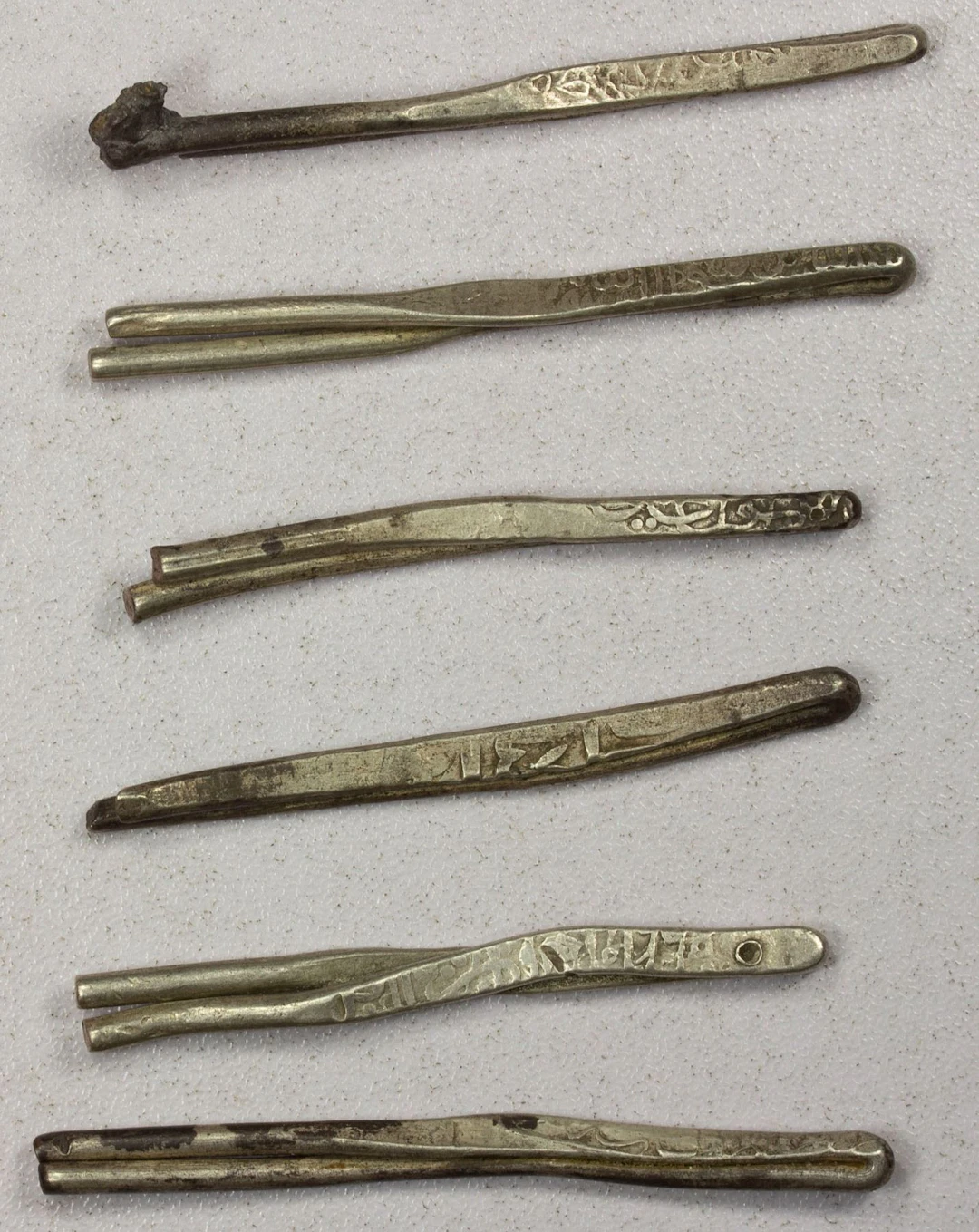 IRAN: SAFAVID & QALHATI: LOT of 6 silver larins