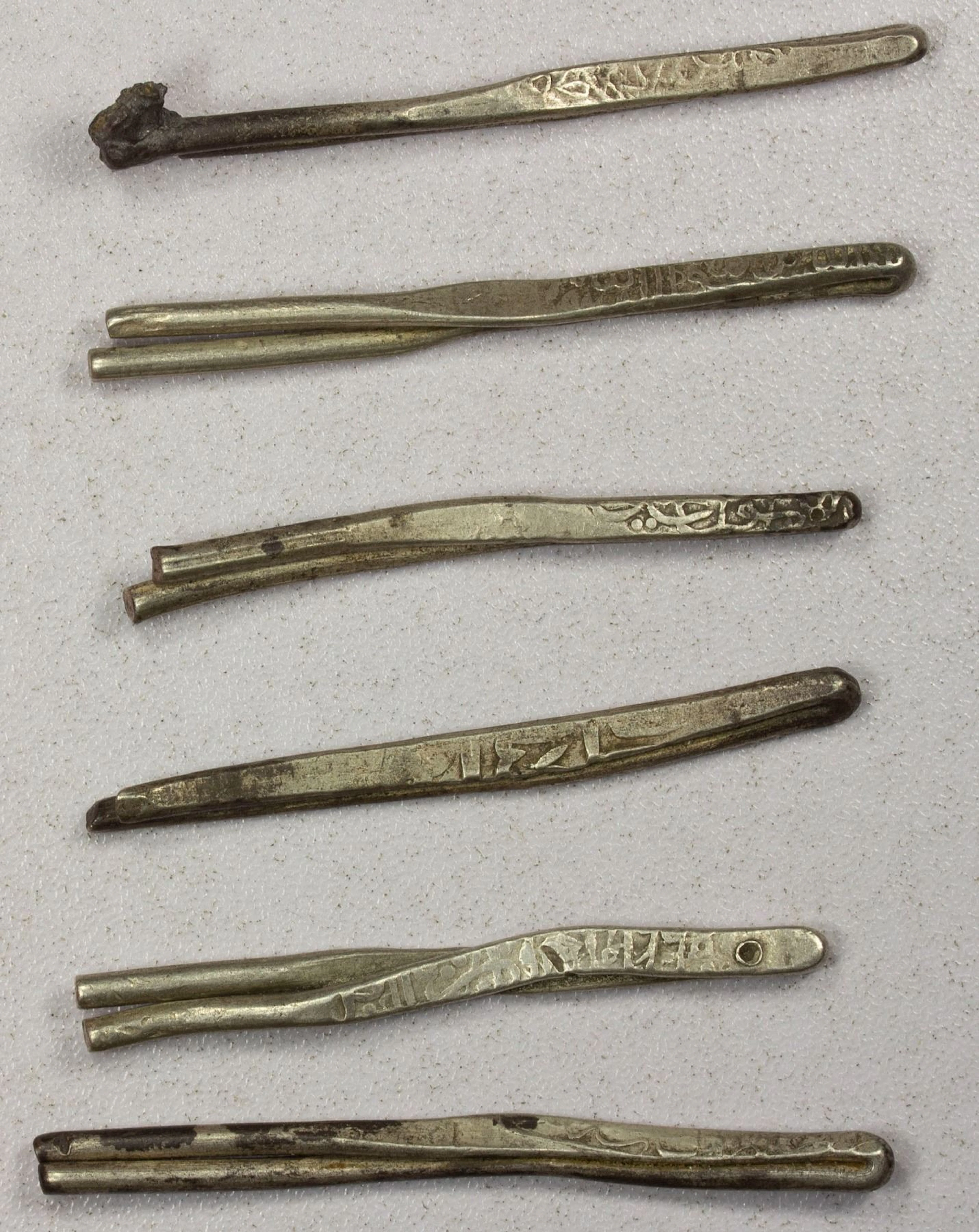 IRAN: SAFAVID & QALHATI: LOT of 6 silver larins