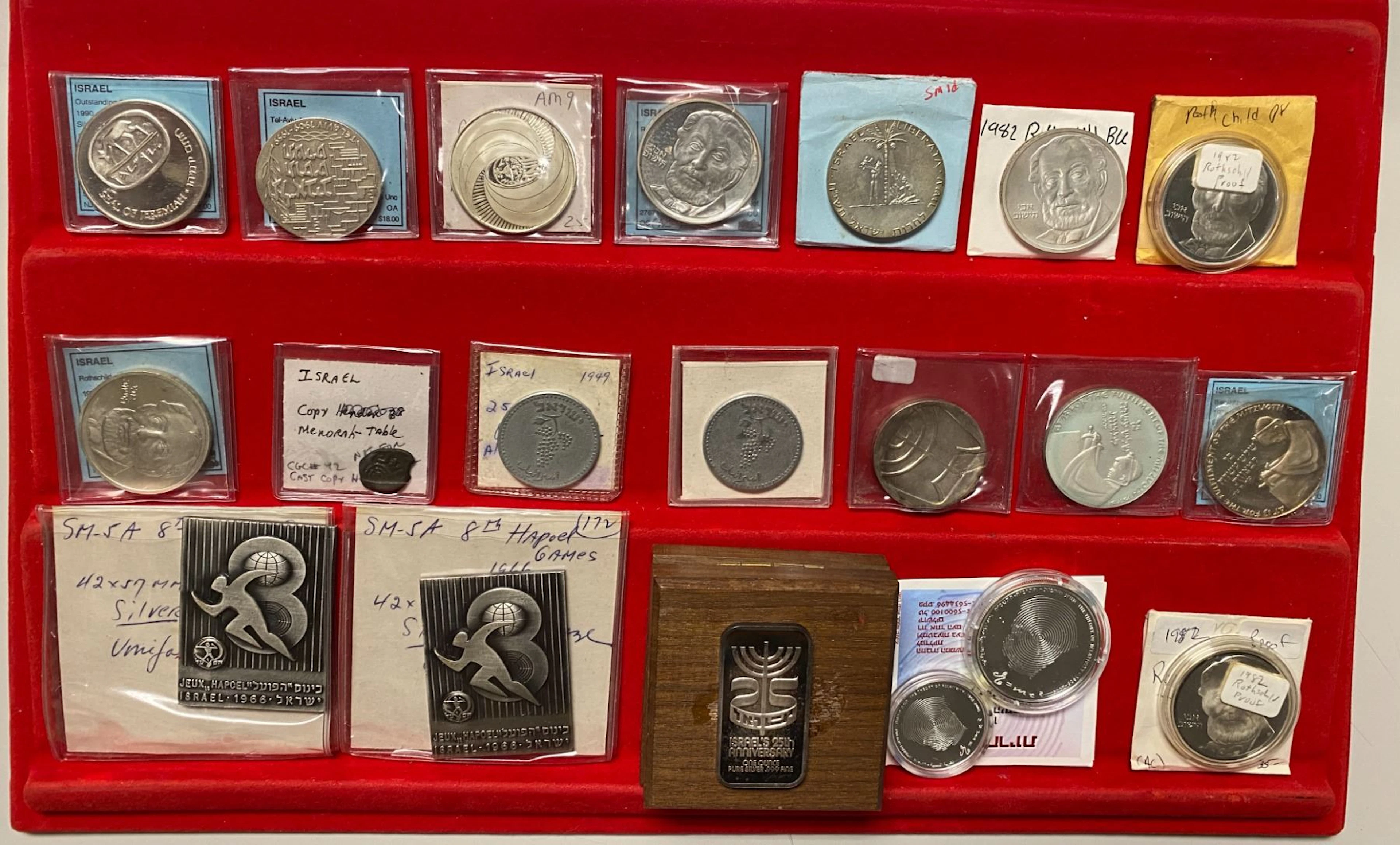 ISRAEL: LOT of 20 coins and medals