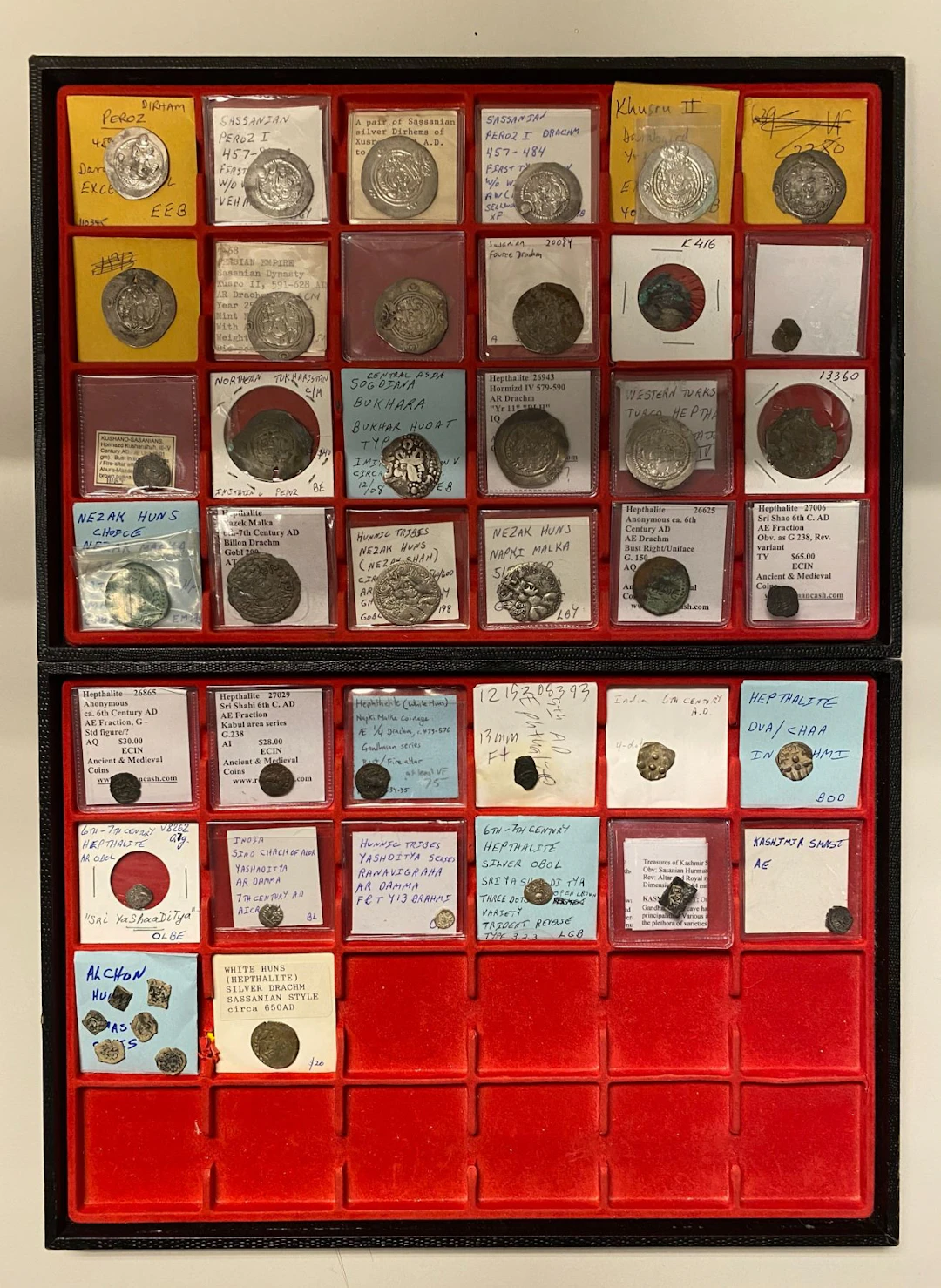 ANCIENT CENTRAL ASIA: LOT of 44 coins