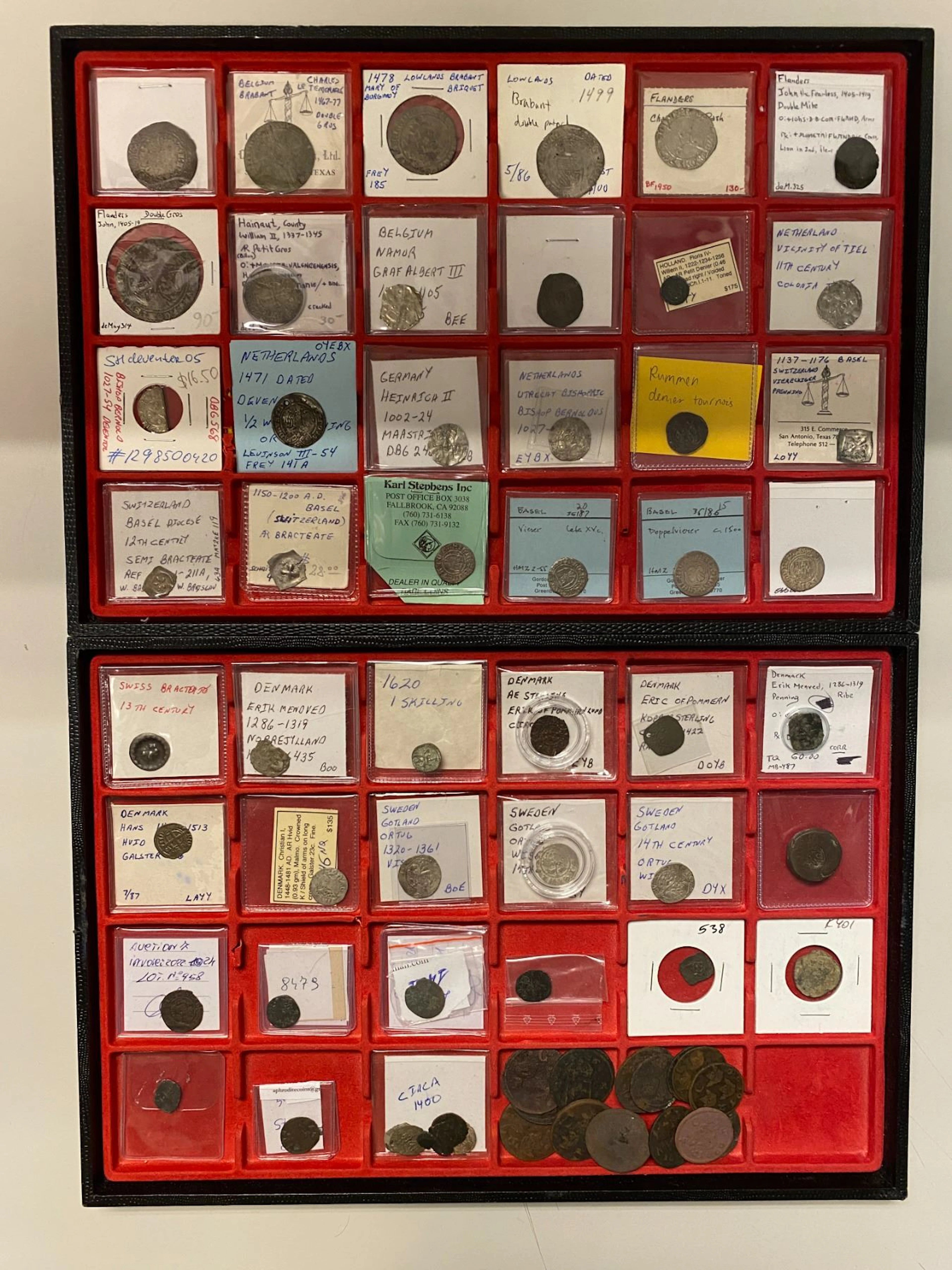 EUROPE: LOT of 63 coins