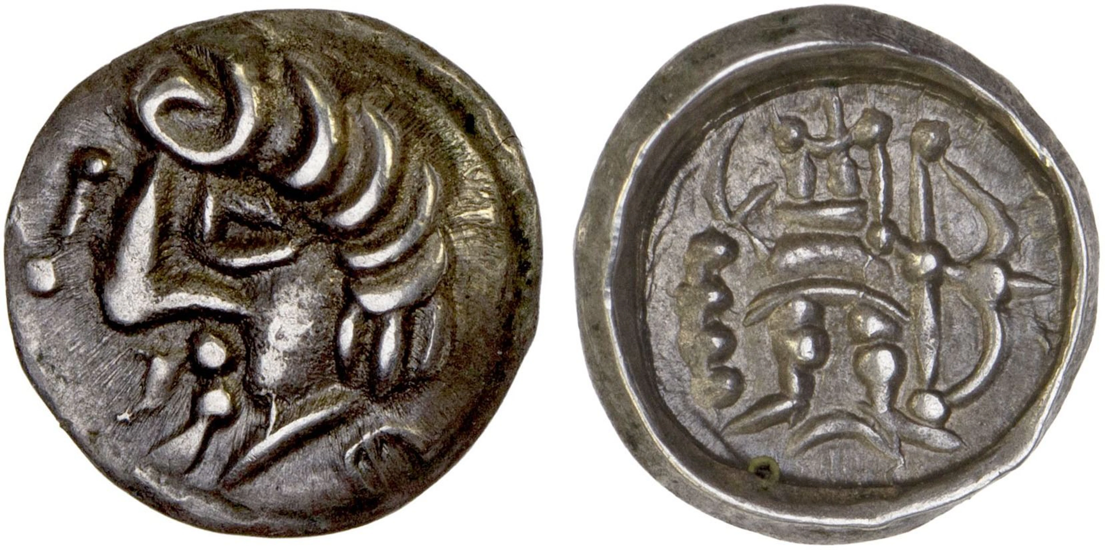 SAMARKAND: Anonymous, ca. 2nd-4th century, AR obol (0.41g), XF