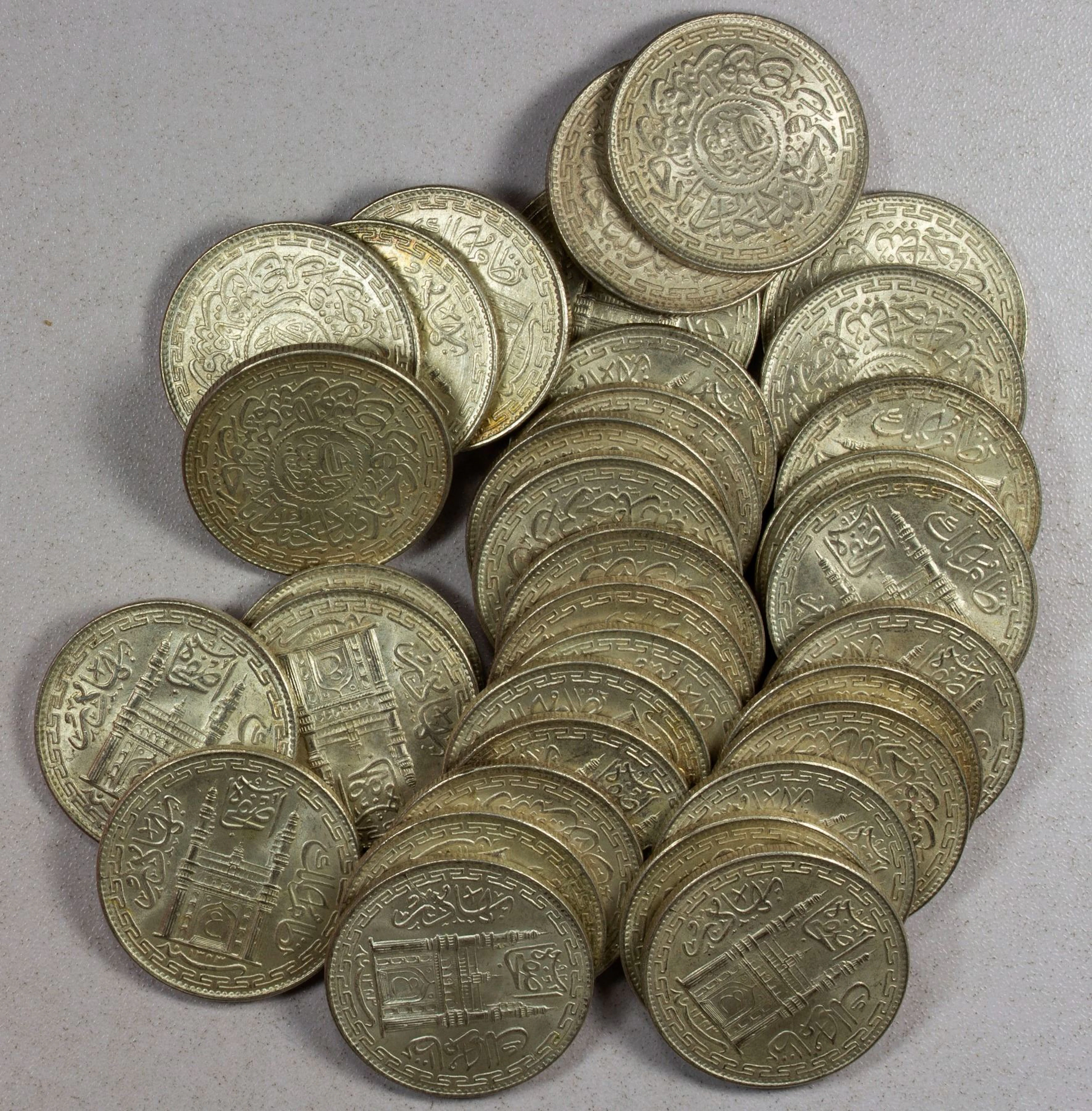 INDIA: HYDERABAD: LOT of 36 coins