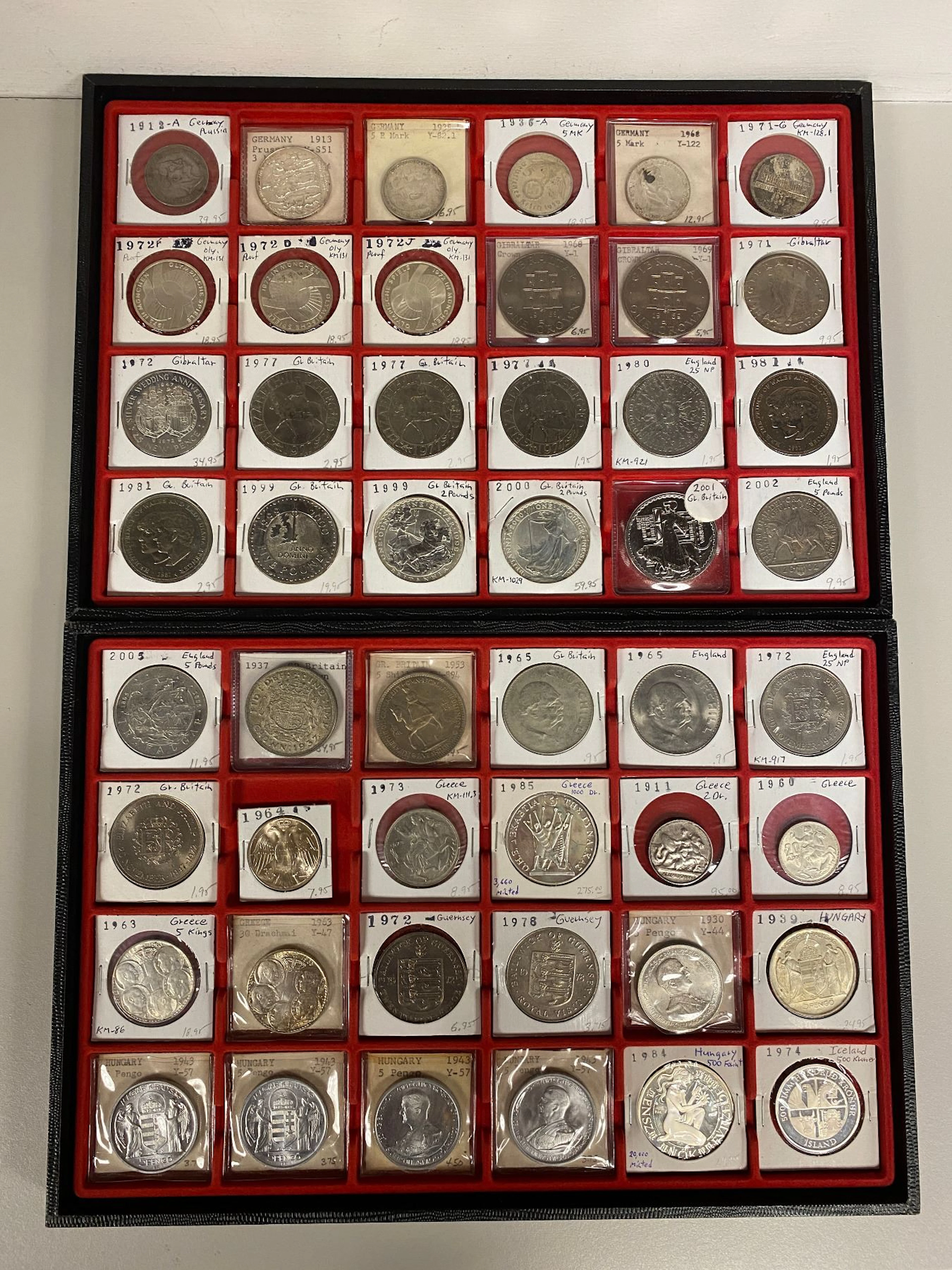EUROPE: LOT of 48 coins