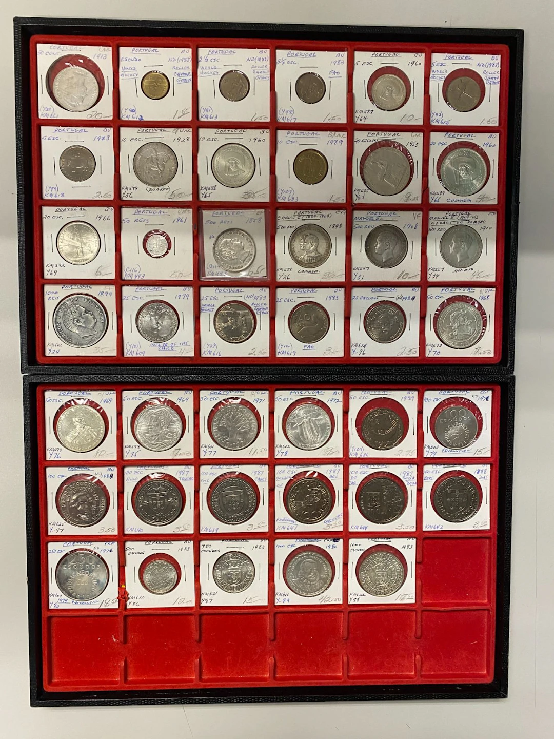 PORTUGAL: LOT of 41 coins