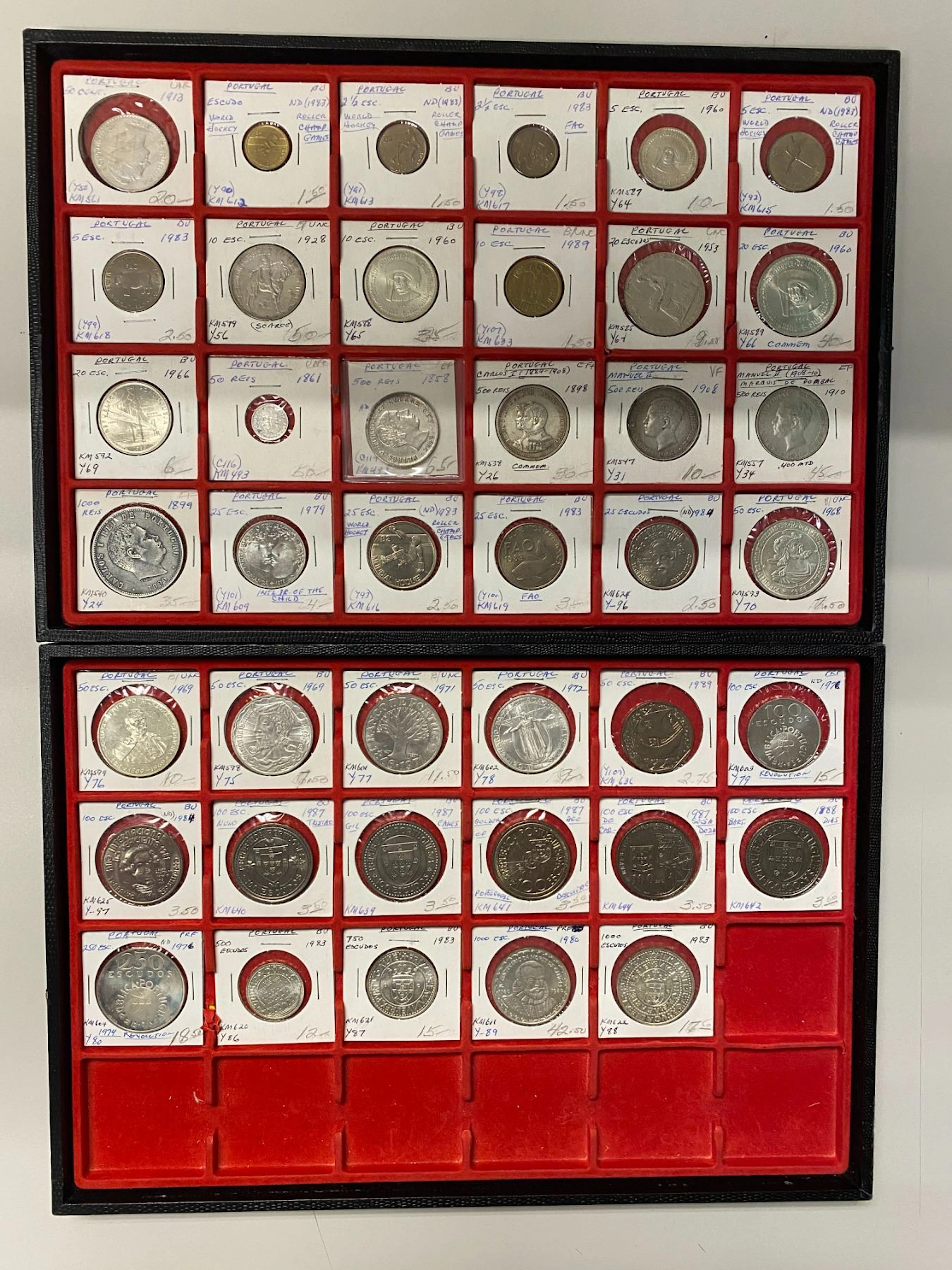 PORTUGAL: LOT of 41 coins