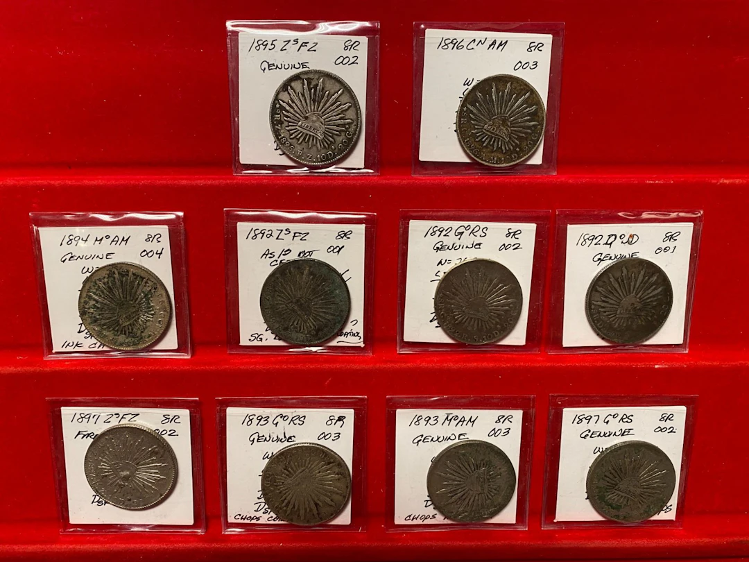 MEXICO: Republic, LOT of 10 coins