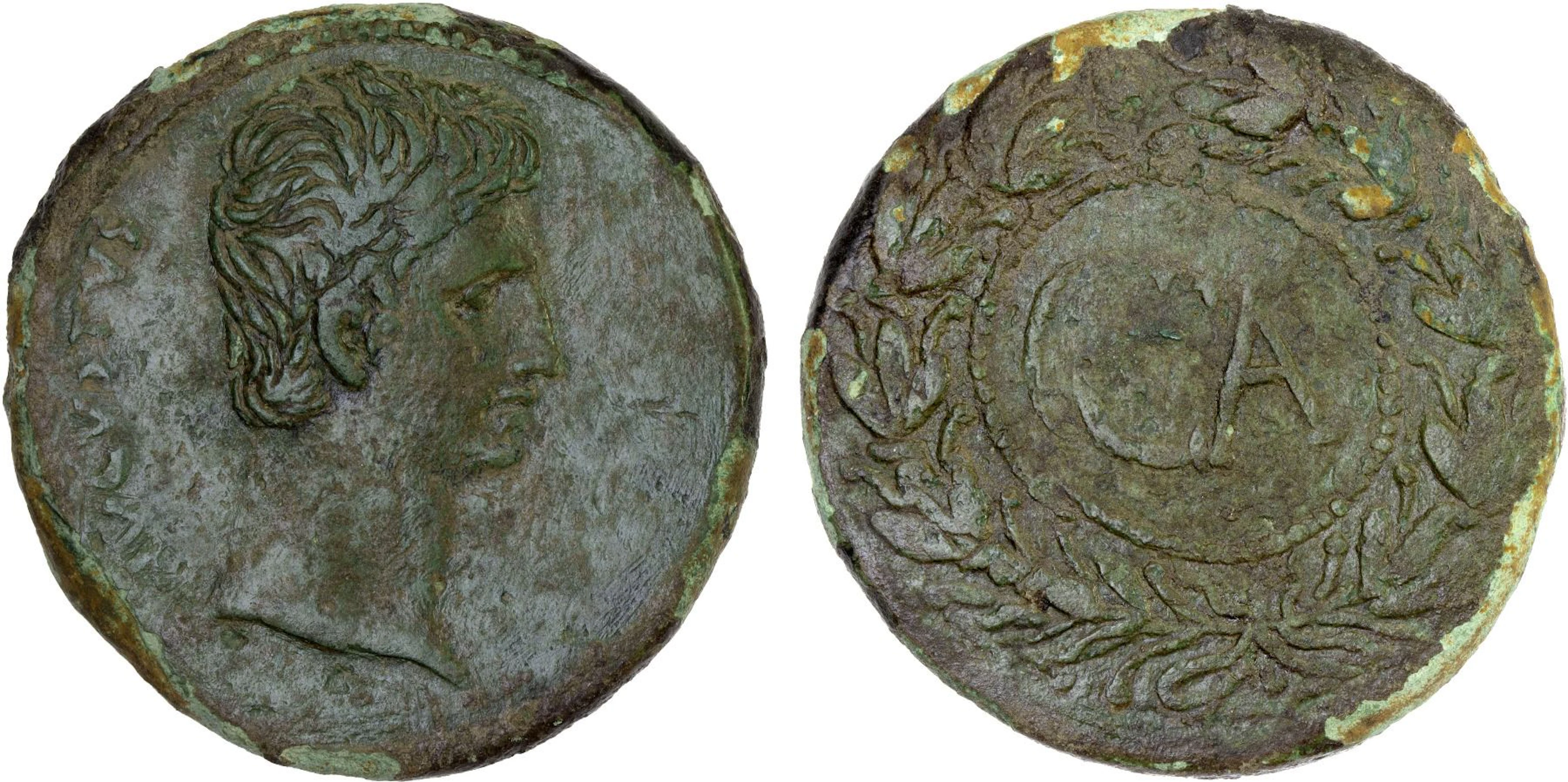 ROMAN PROVINCIAL: Augustus, 27 BC-14 AD, AE sestertius (22.43g), uncertain