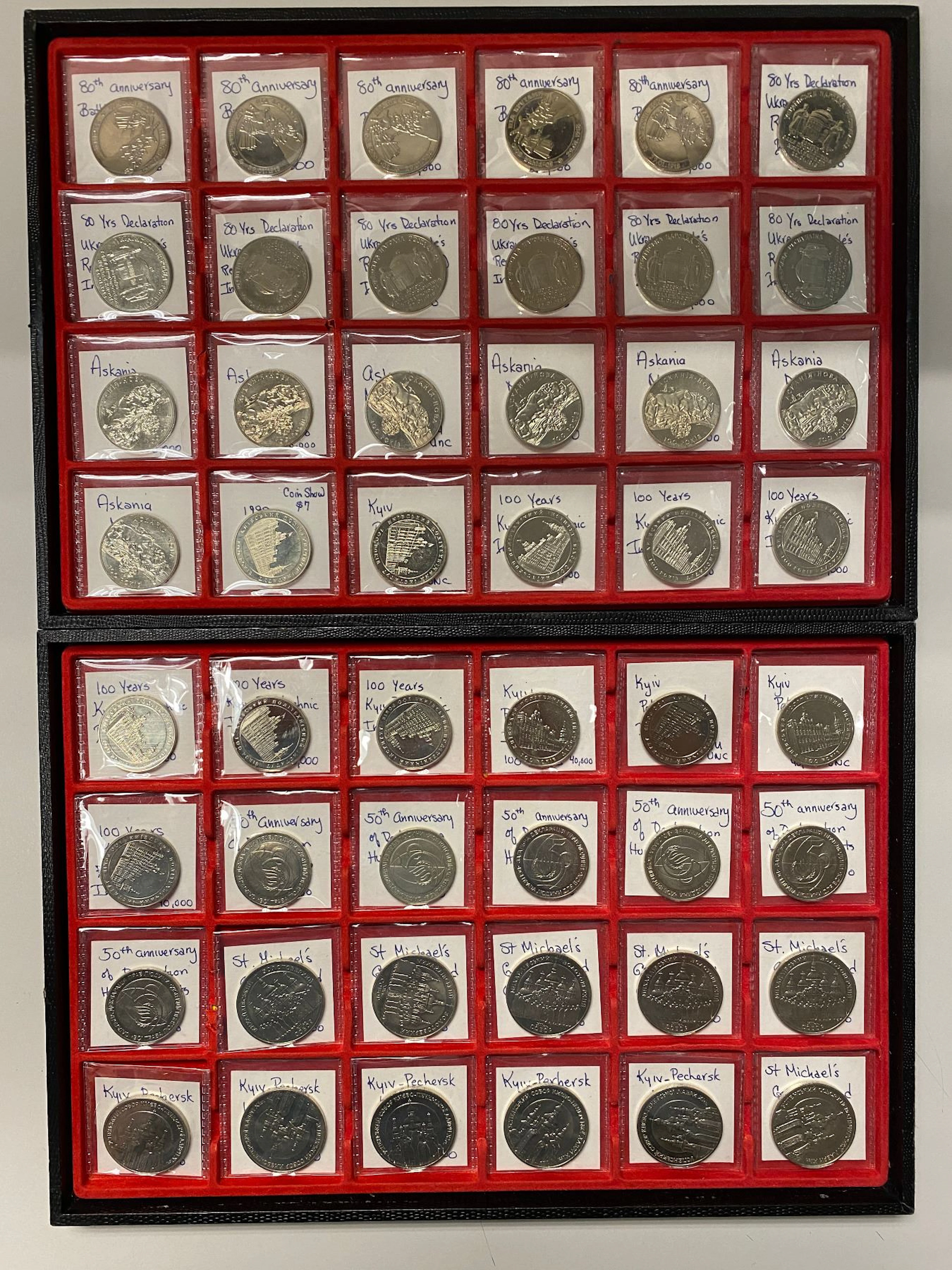 UKRAINE: LOT of 48 coins