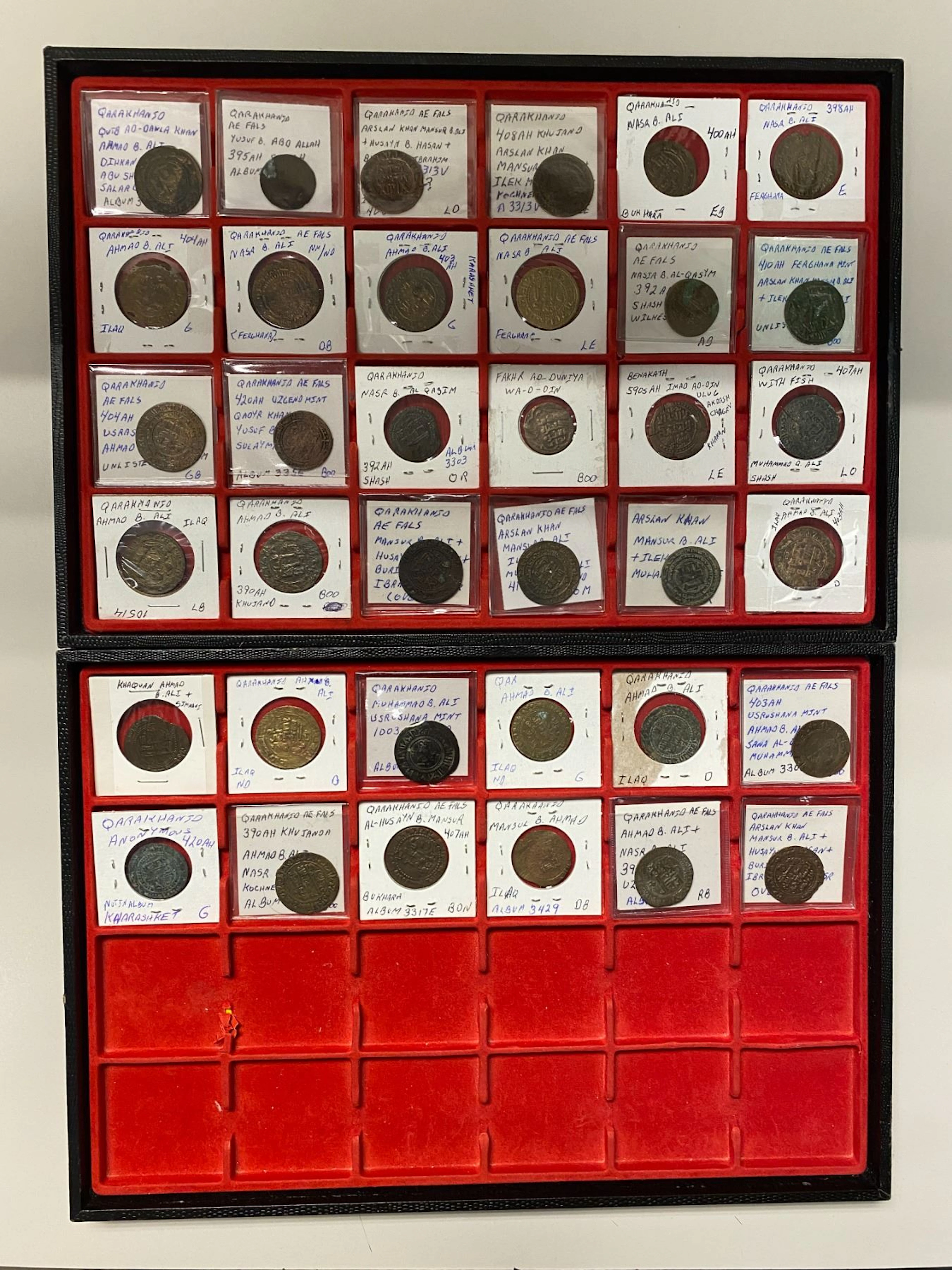 EARLY ISLAMIC: QARAKHANID: LOT of 36 coins