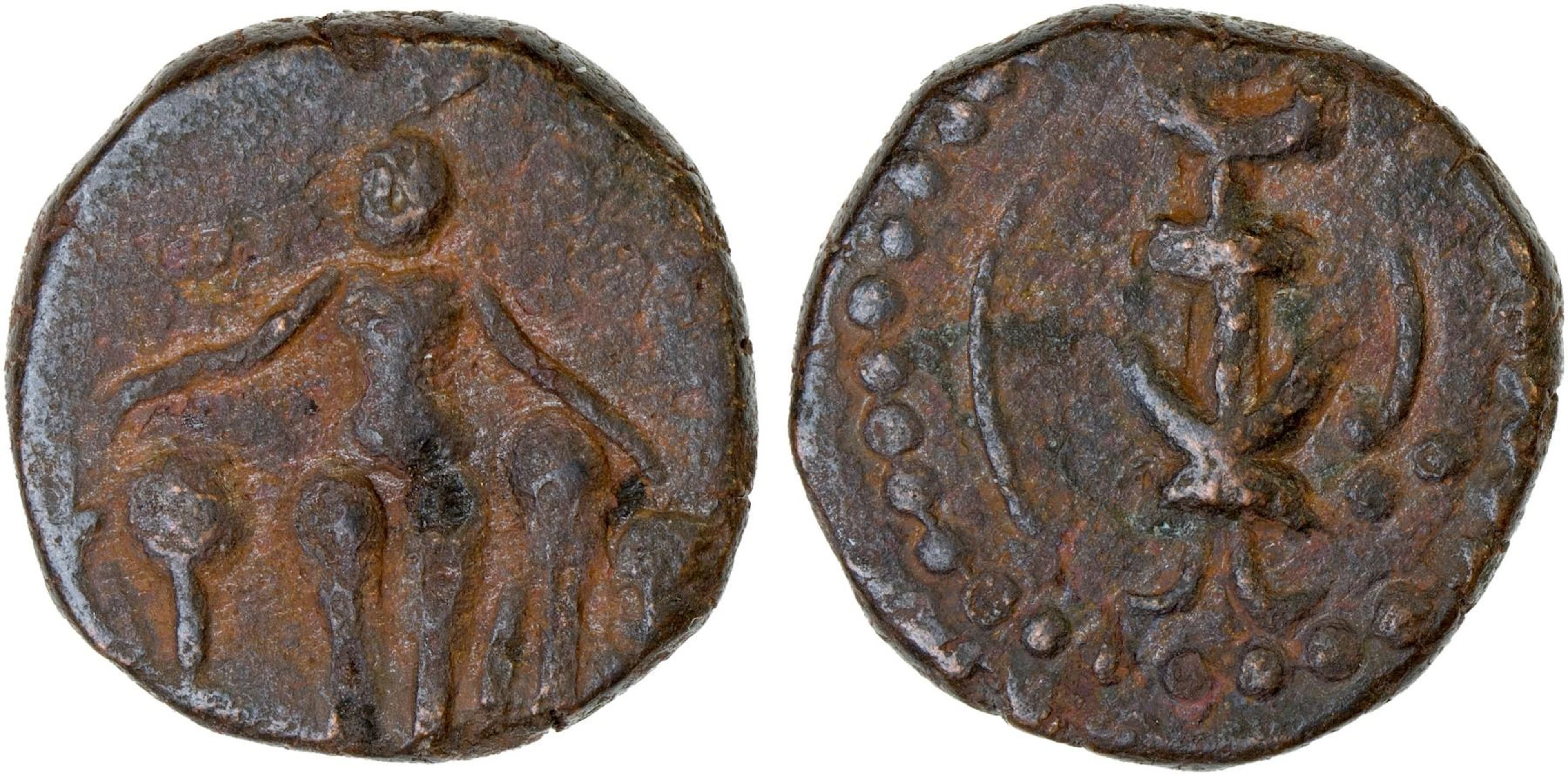 POST-KUSHAN: Kota Kula: Anonymous, ca. 360-460, AE unit (4.62g), VF-XF