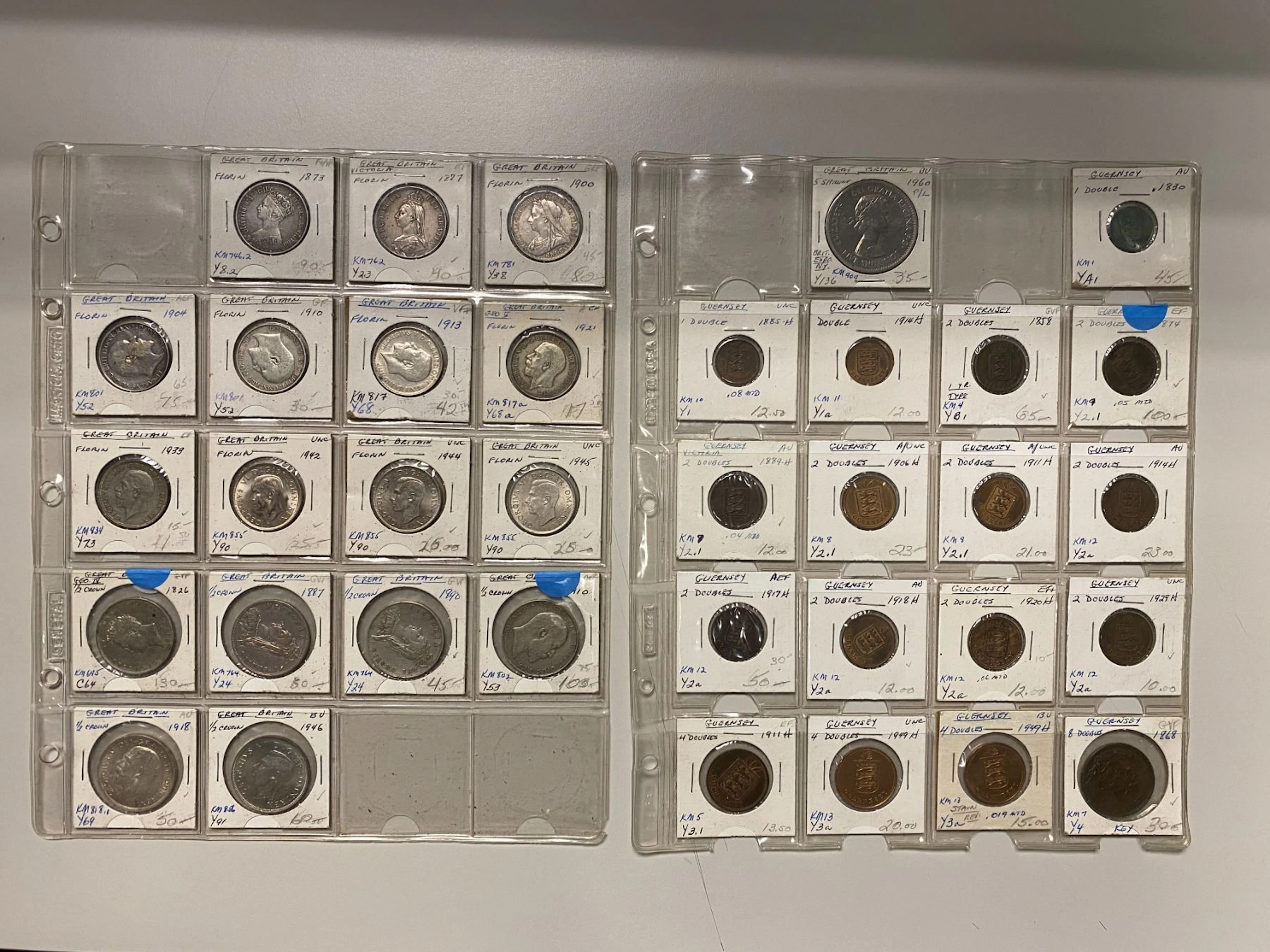 BRITISH COMMONWEALTH: LOT of 35 coins