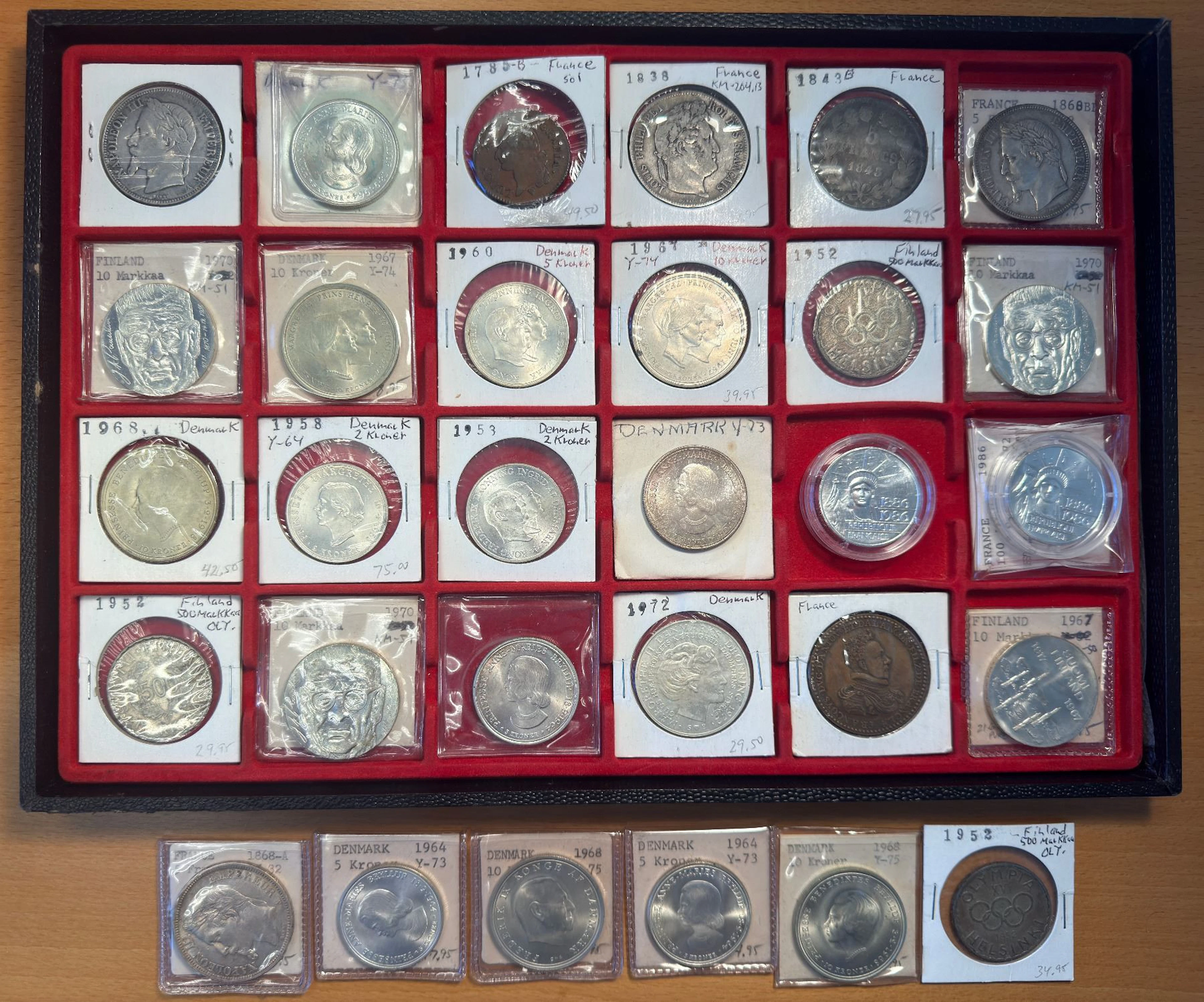 EUROPE: LOT of 30 coins and medals