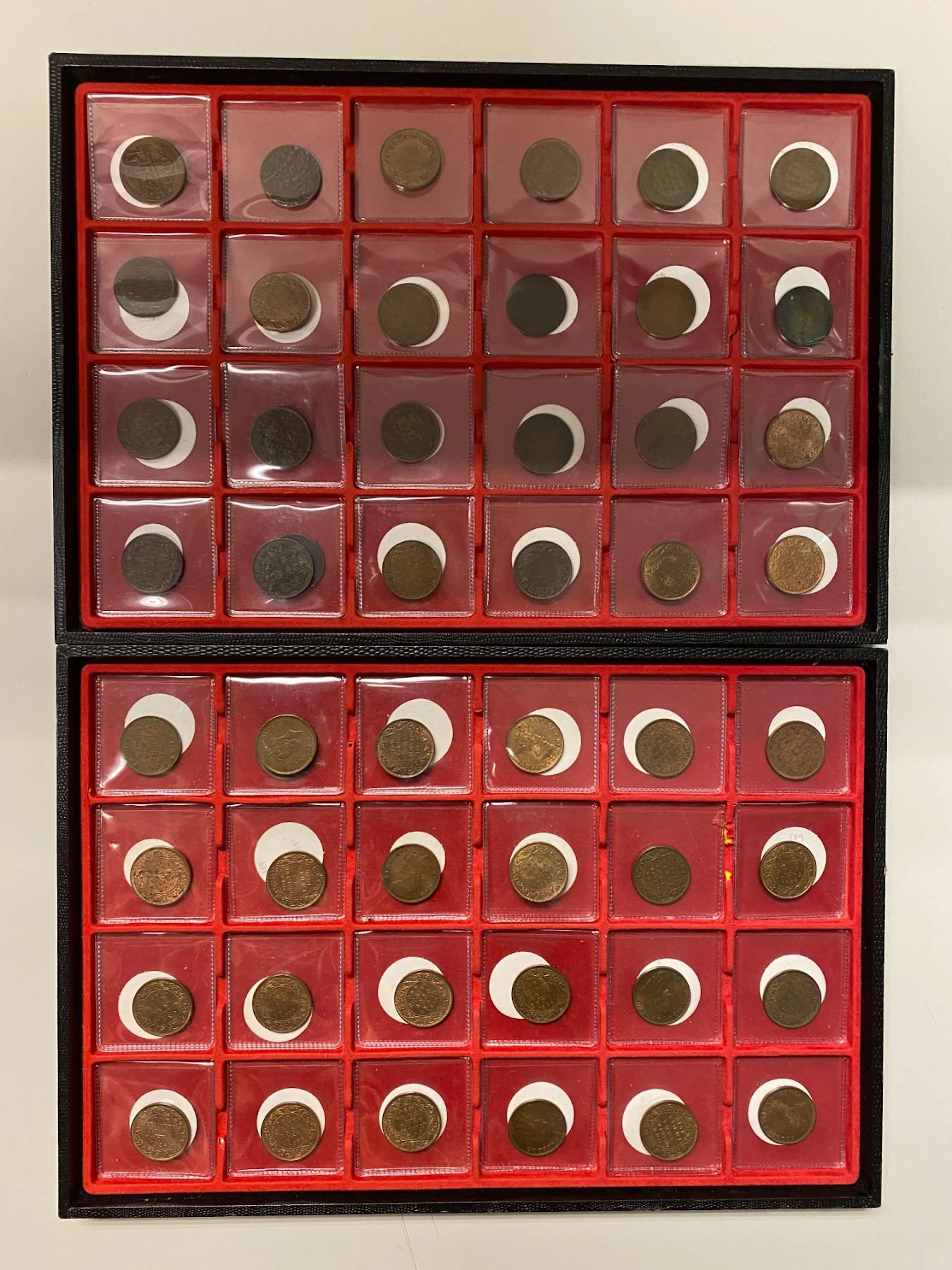 INDIA: LOT of 69 coins and tokens