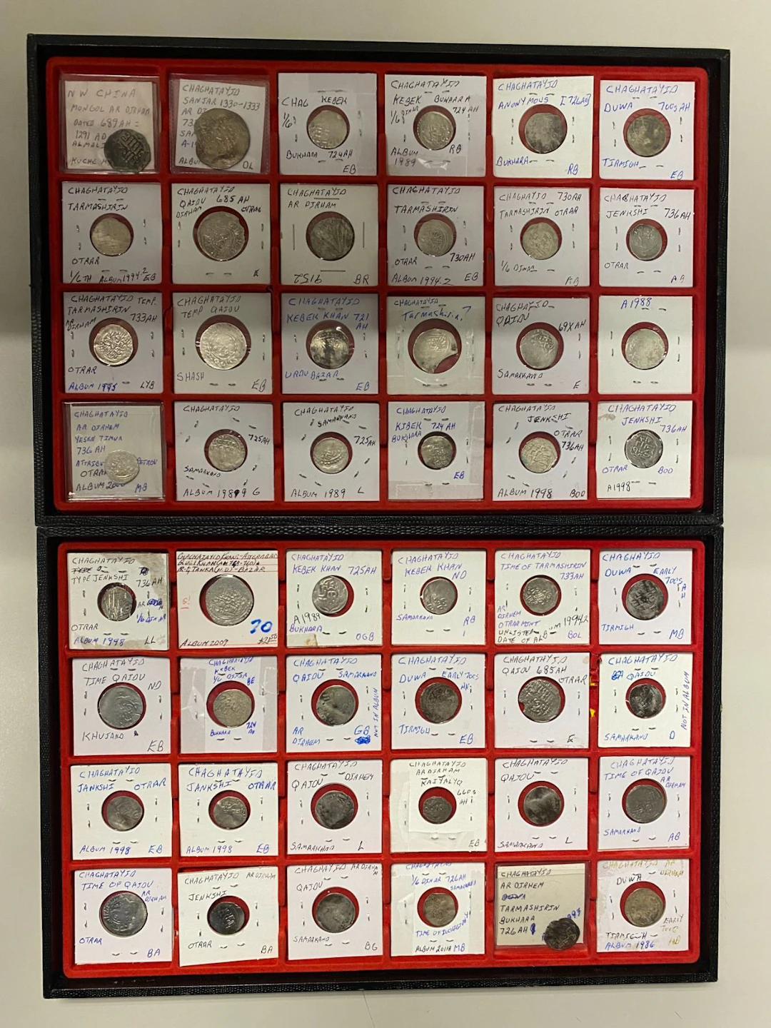 EARLY ISLAMIC: CHAGHATAYID KHANS: LOT of 97 coins