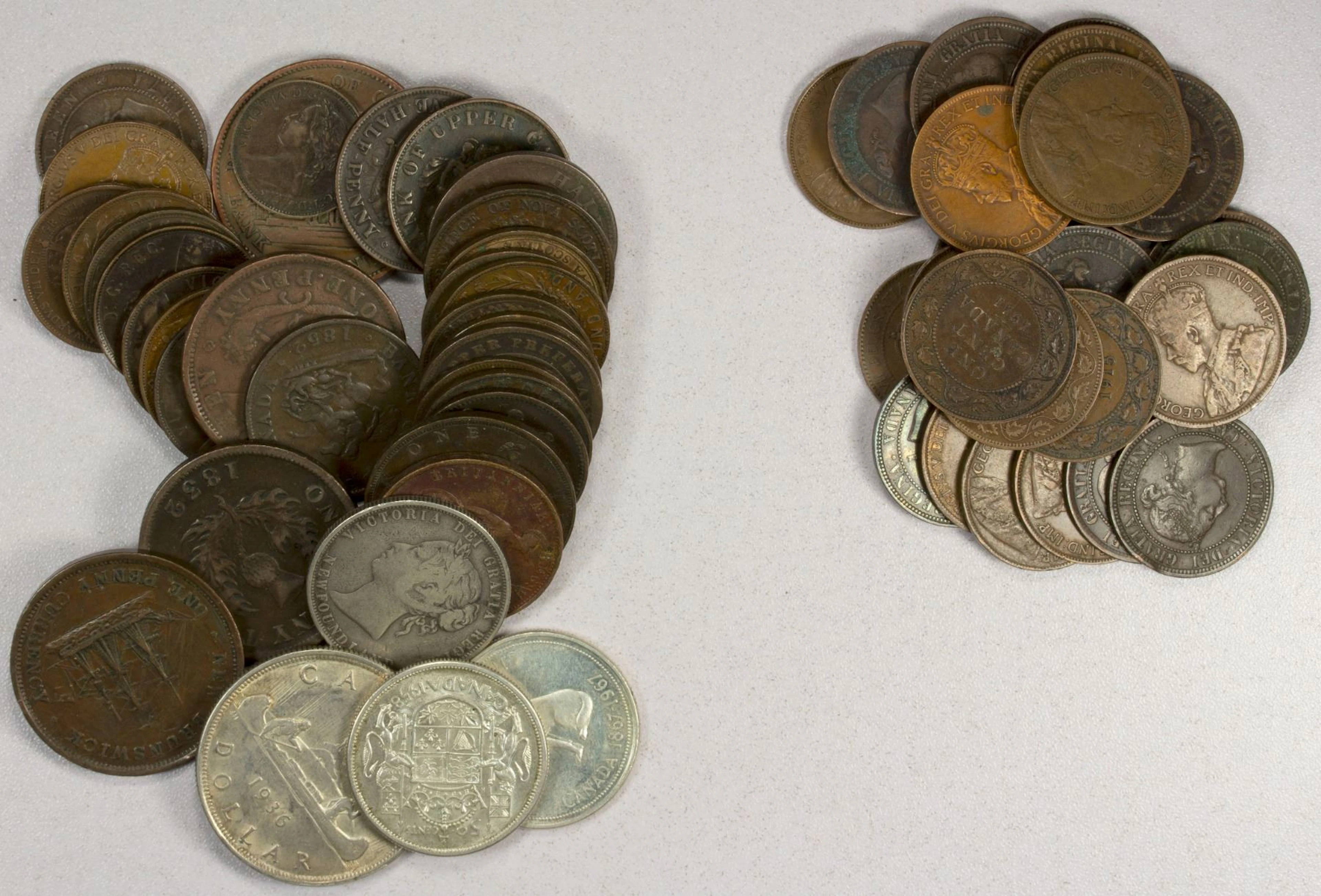 CANADA: LOT of 51 coins