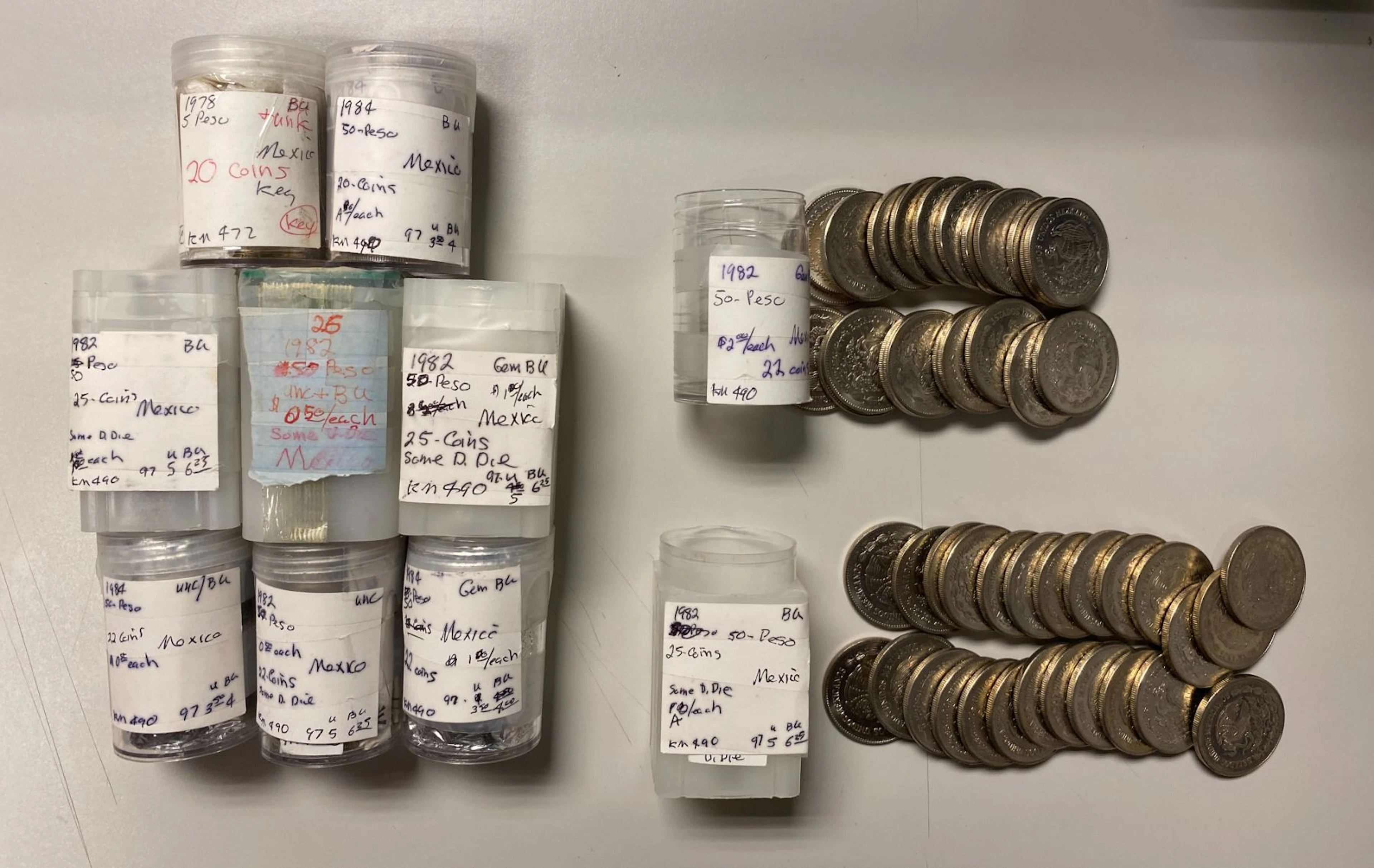 MEXICO: LOT of 228 coins