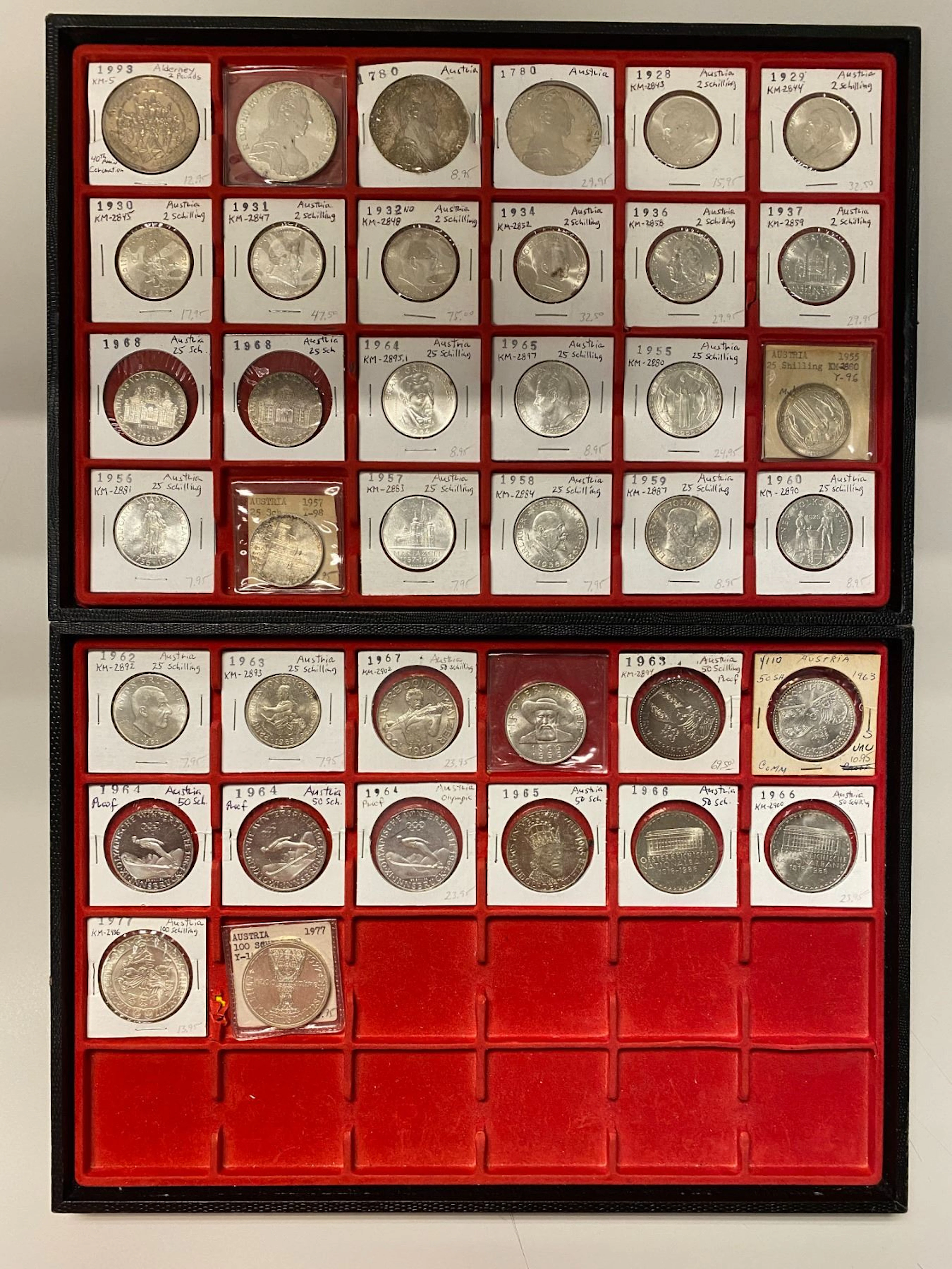 EUROPE: LOT of 38 coins