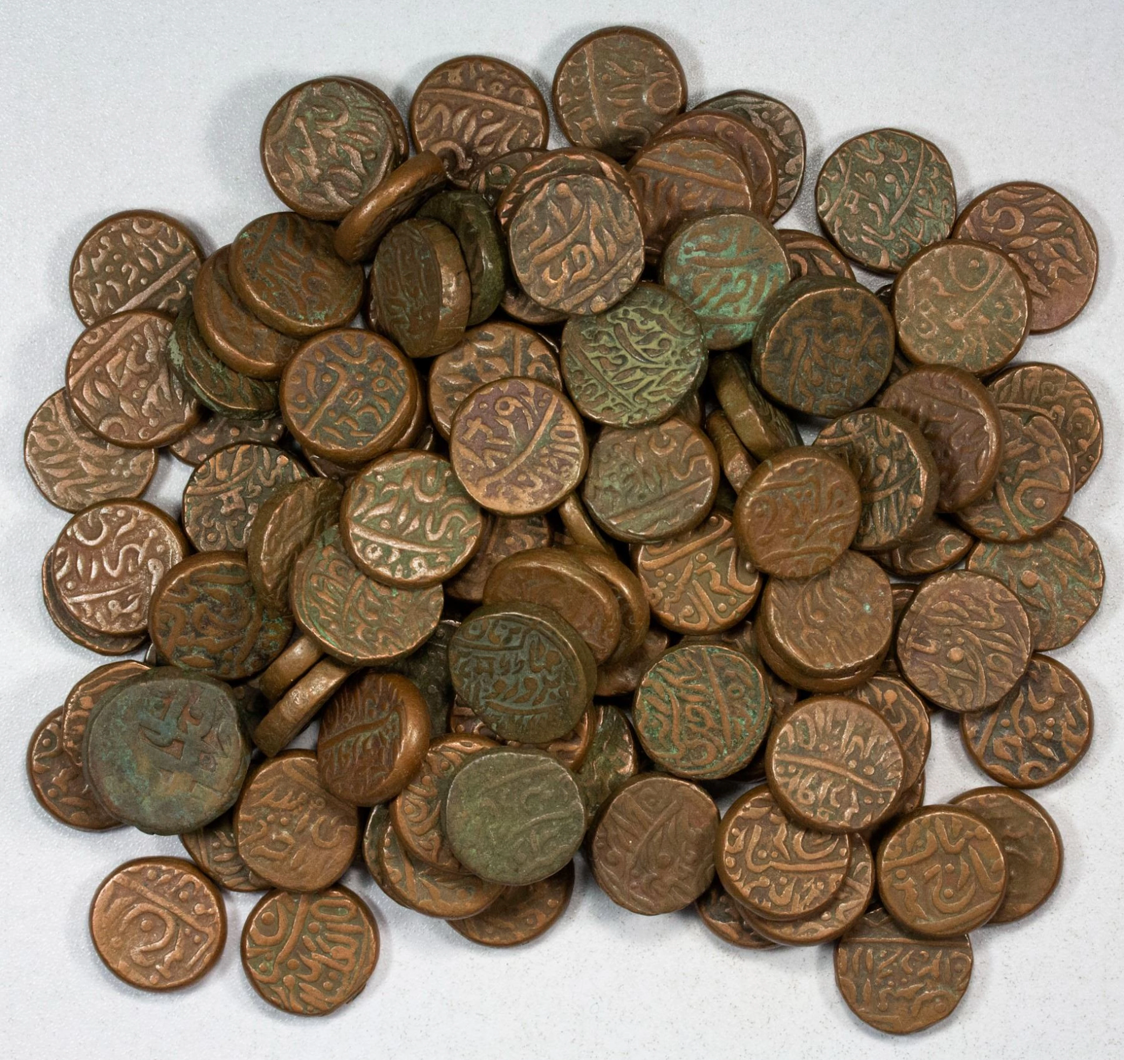 INDIA: JODHPUR: LOT of 116 hammered coppers